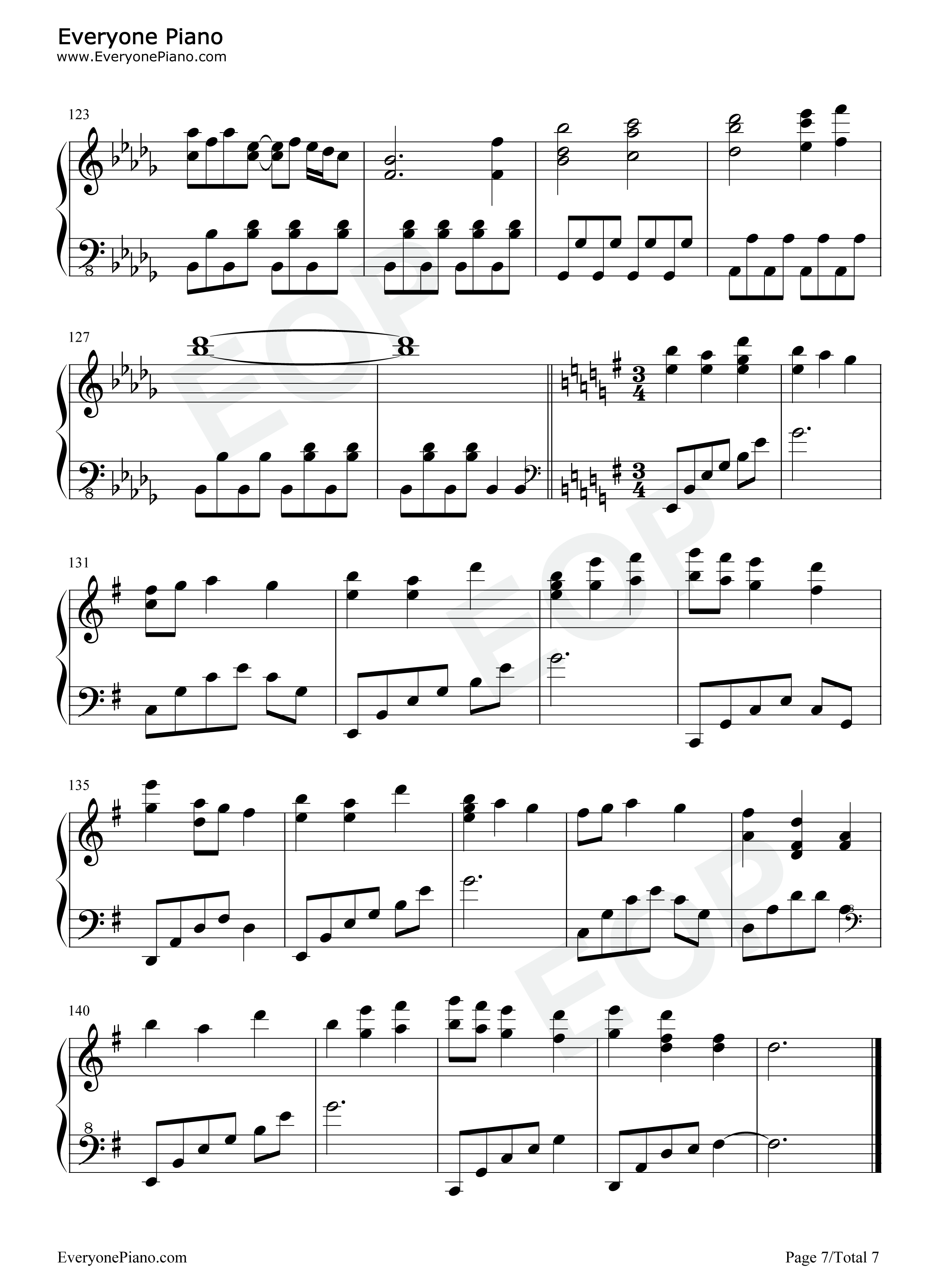 彼岸帰航_Riverside_View钢琴谱_ZUN