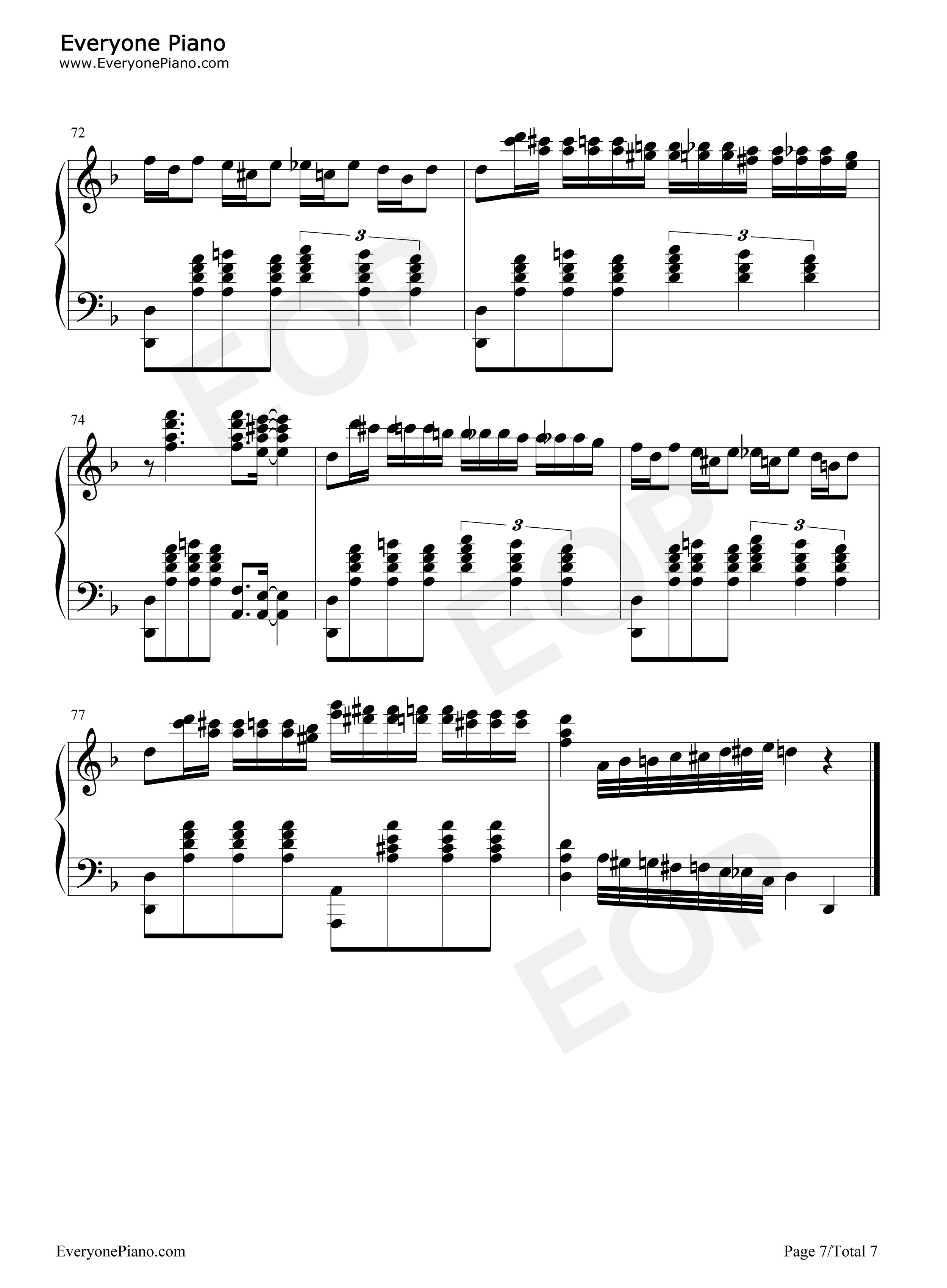 印地安老斑鸠钢琴谱_周杰伦