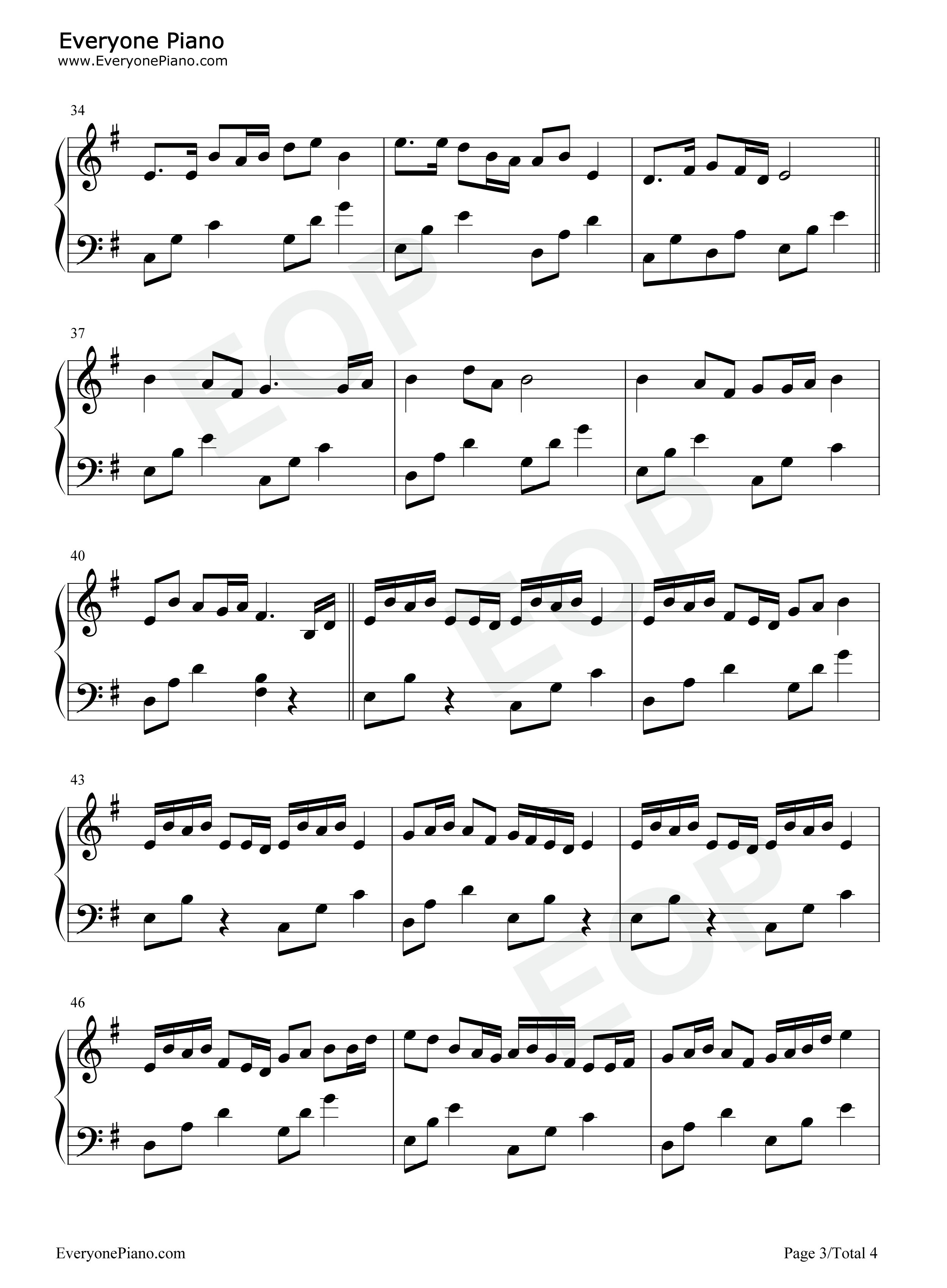 萤冢钢琴谱_Calvaria