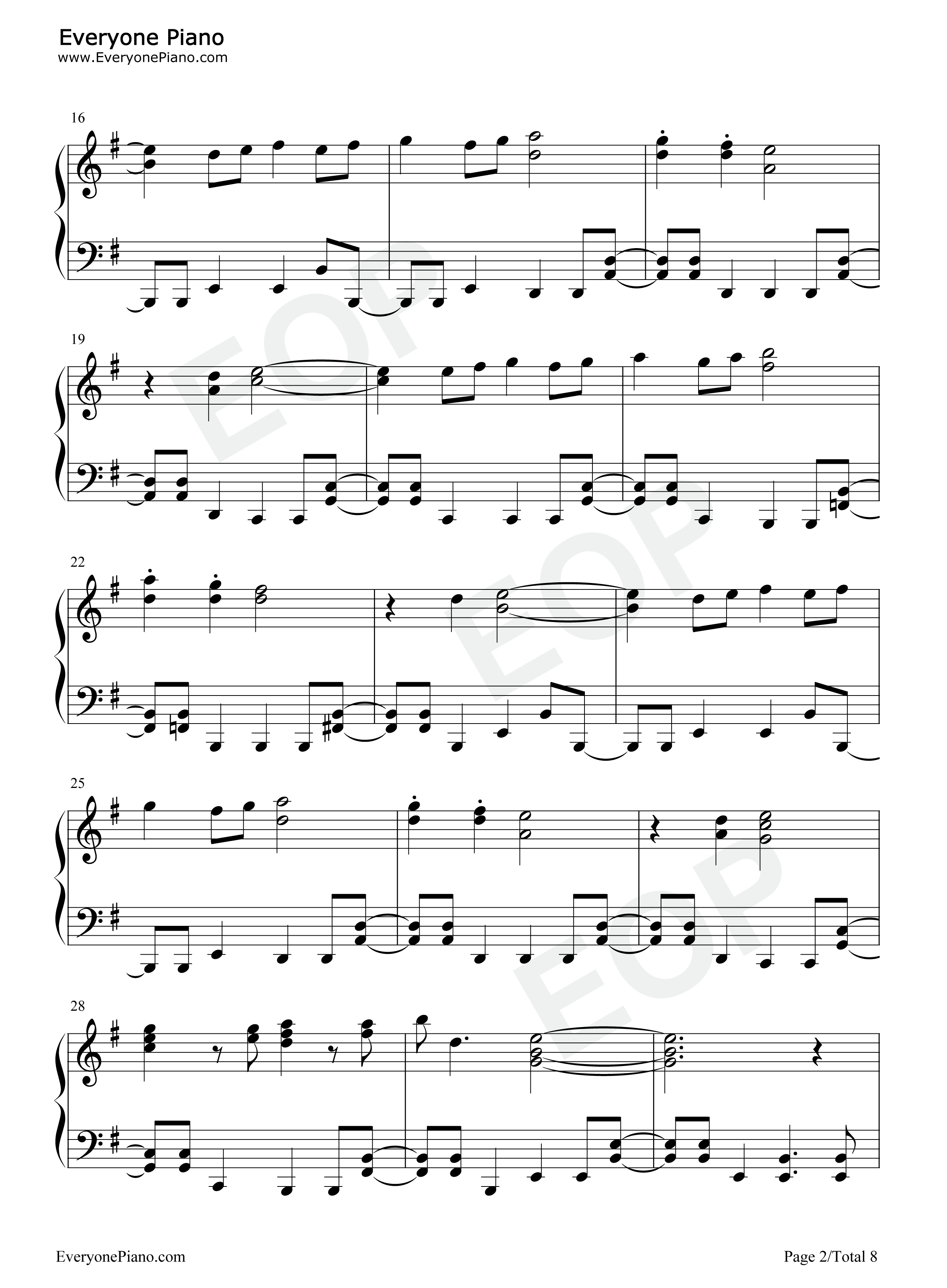 东方心绮楼标题画面曲钢琴谱_ZUN