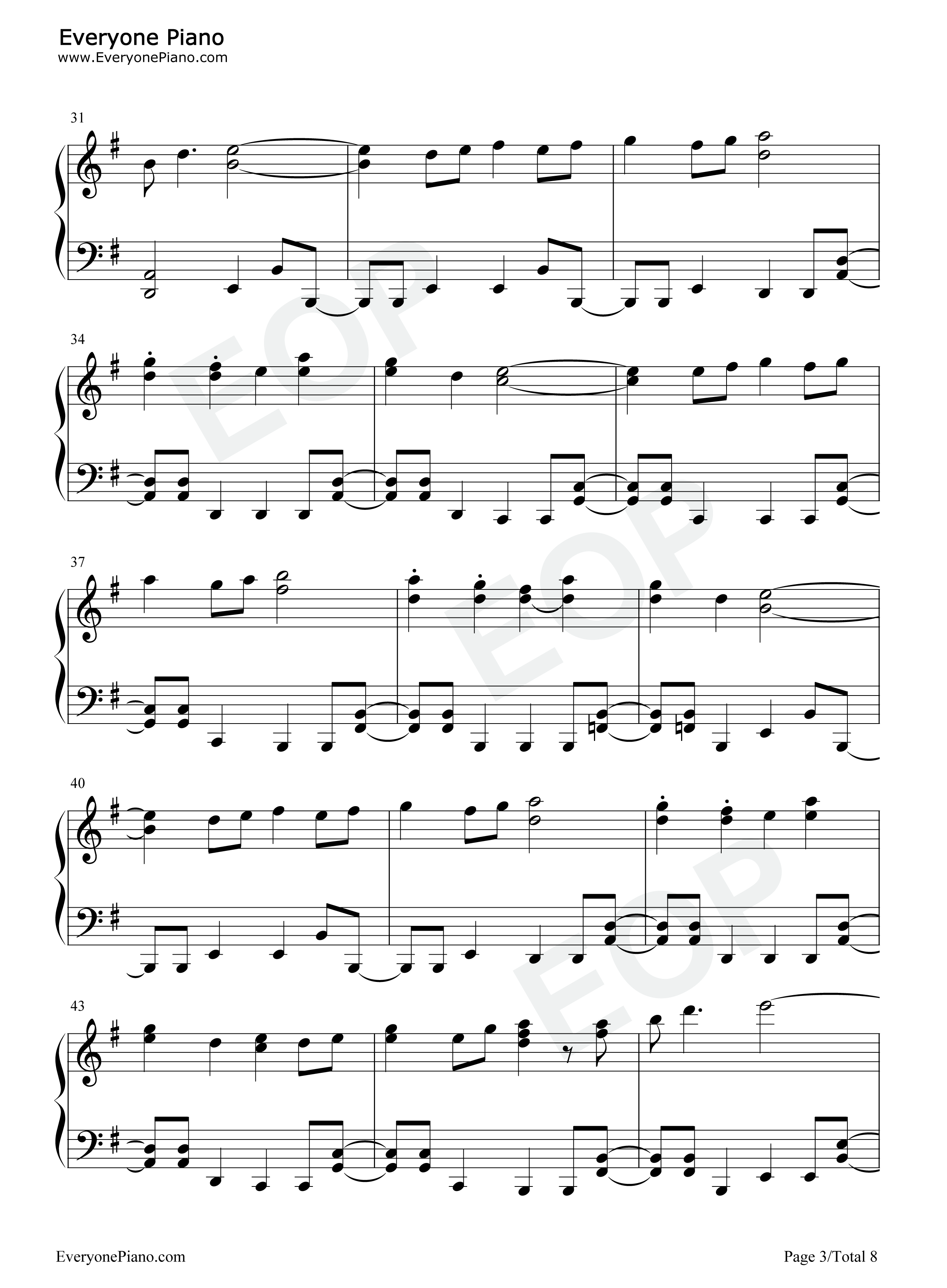 东方心绮楼标题画面曲钢琴谱_ZUN