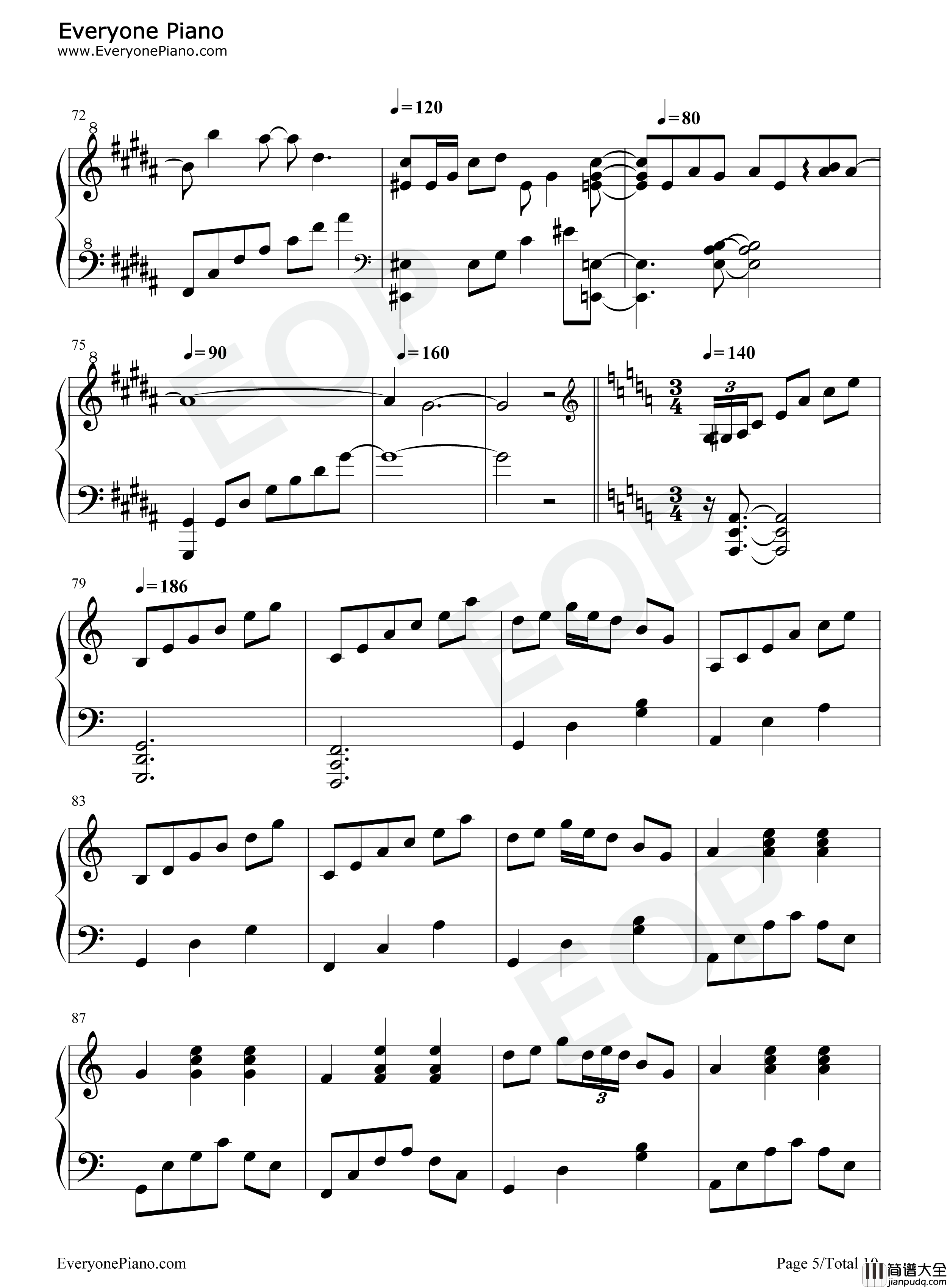 フォールオブフォール_妖怪の山钢琴谱_触手猴