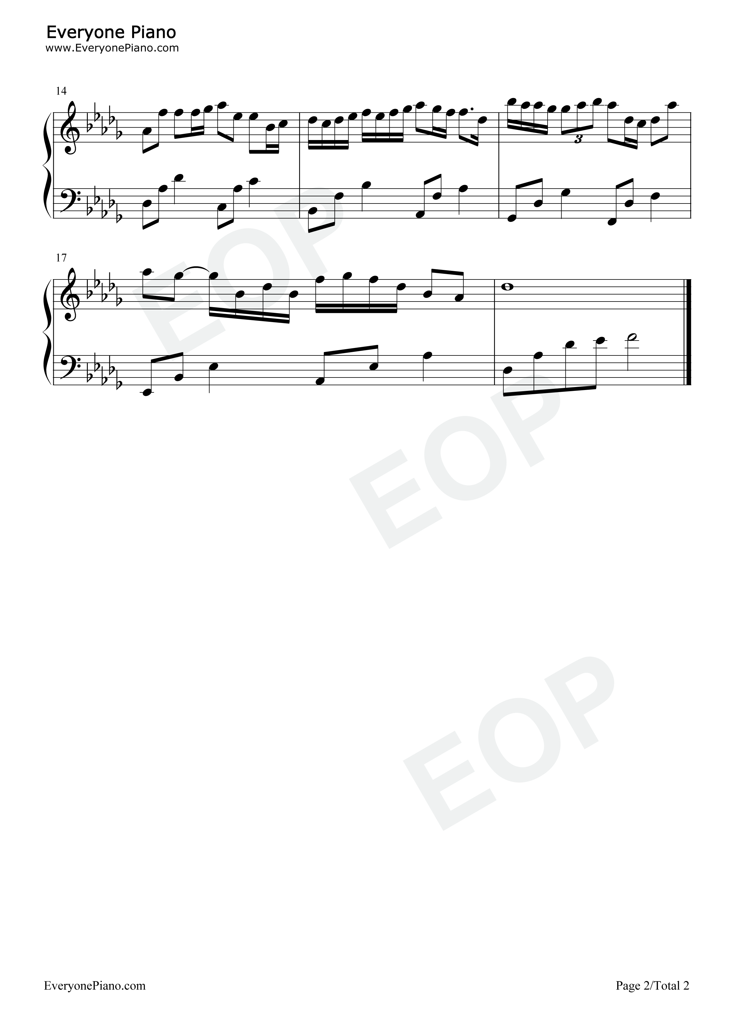 南半球与北海道钢琴谱_范倪Liu