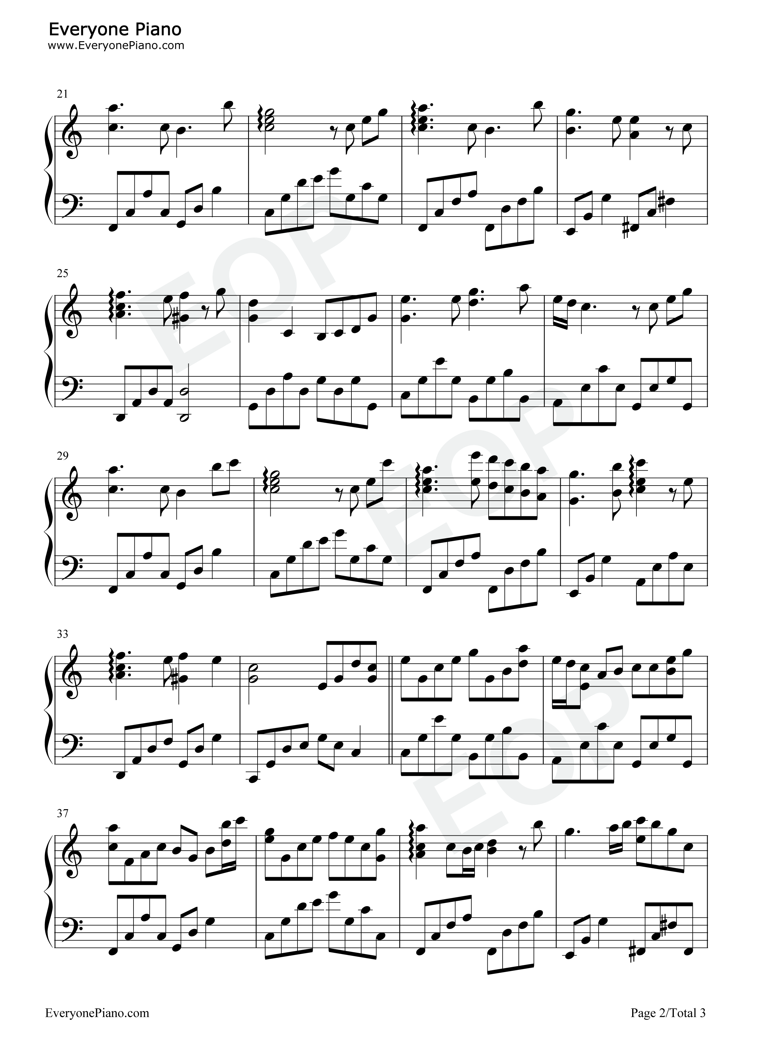 夜的晚安曲钢琴谱_石进