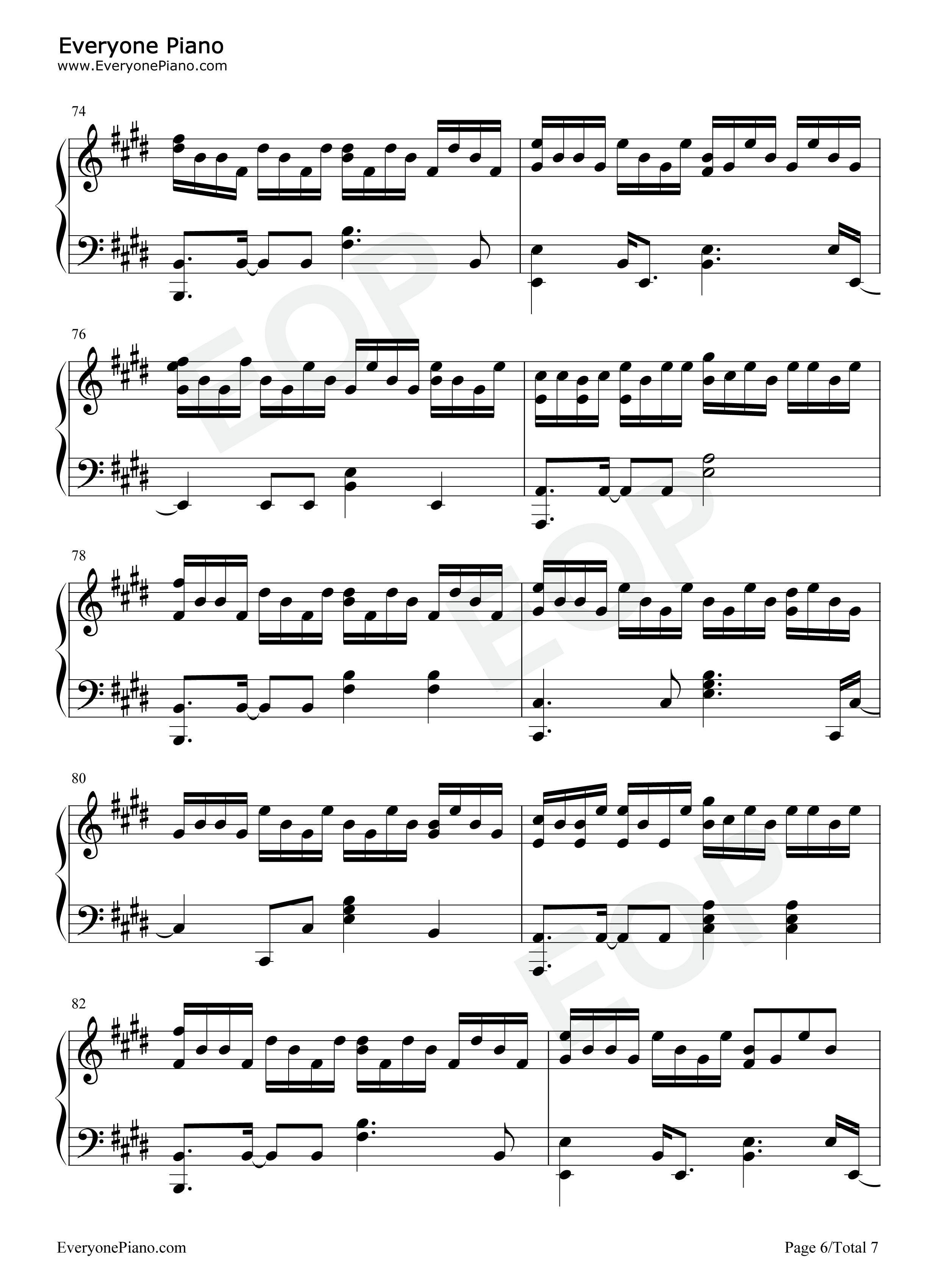 Collapsing_World钢琴谱_Lightscape