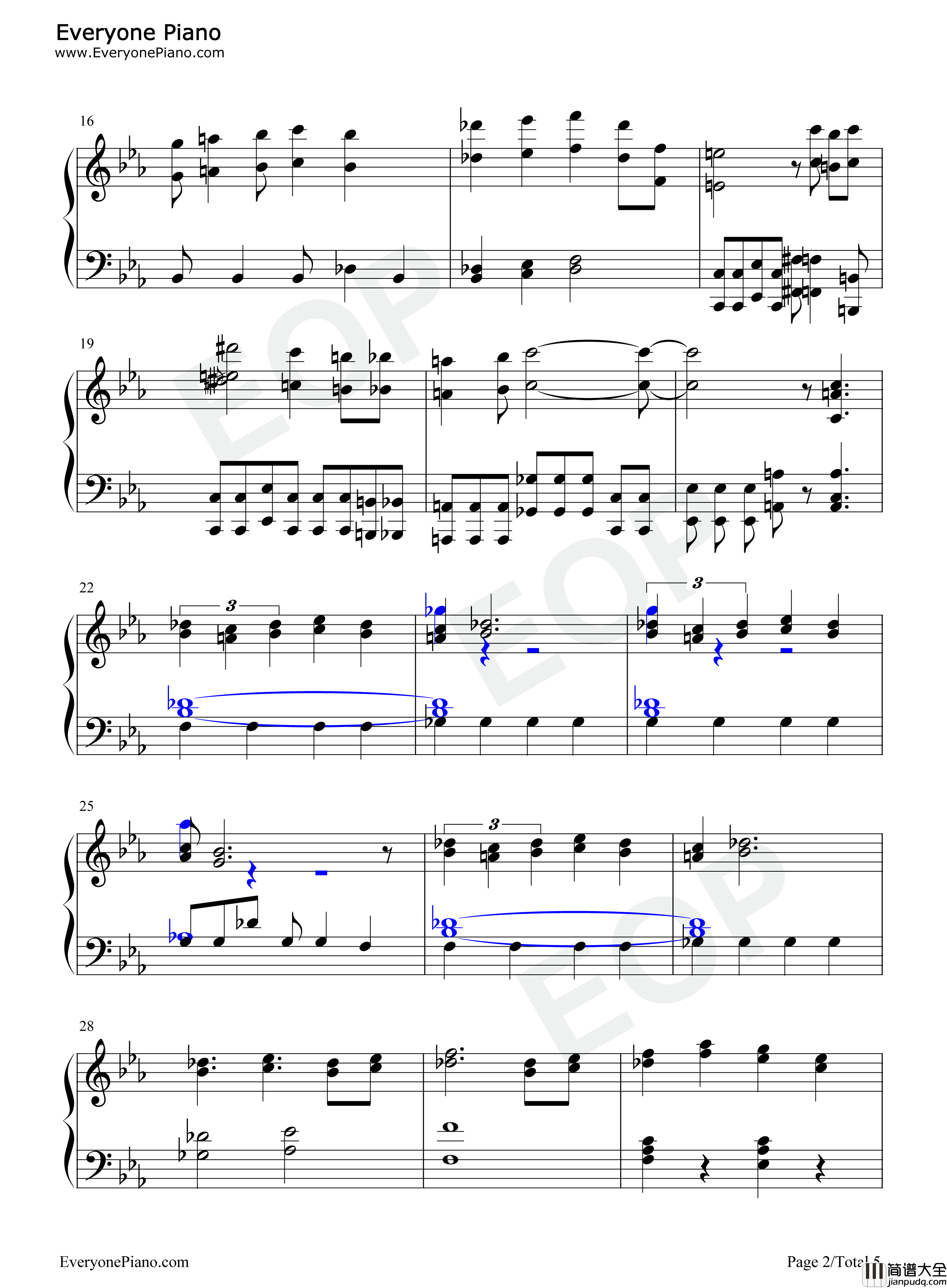 ジョジョ_その血の记忆〜end_of_THE_WORLD〜钢琴谱_JO☆STARS_~TOMMY_Coda_JIN~