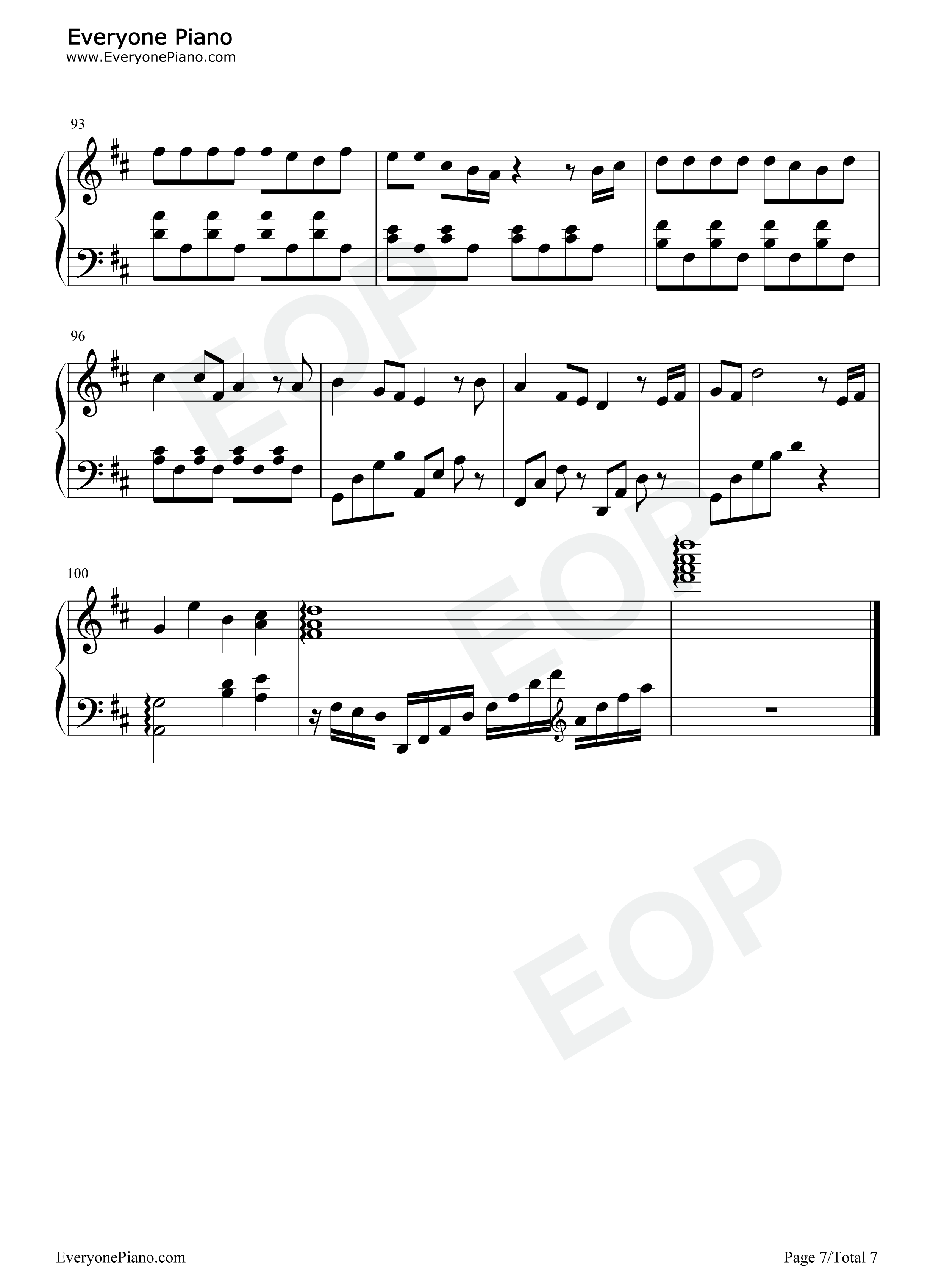 和你一样钢琴谱_李宇春