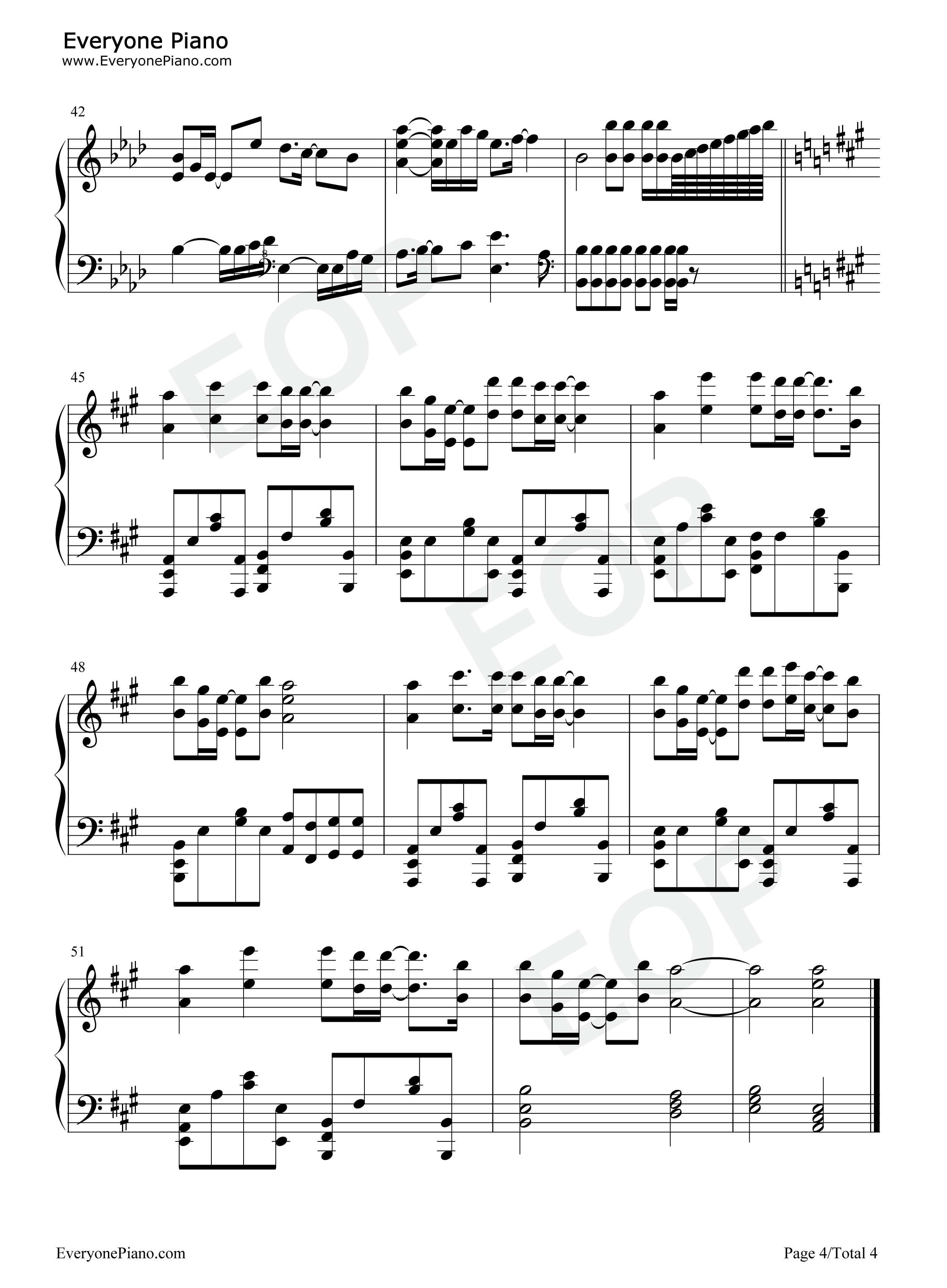 Rubia钢琴谱_周深