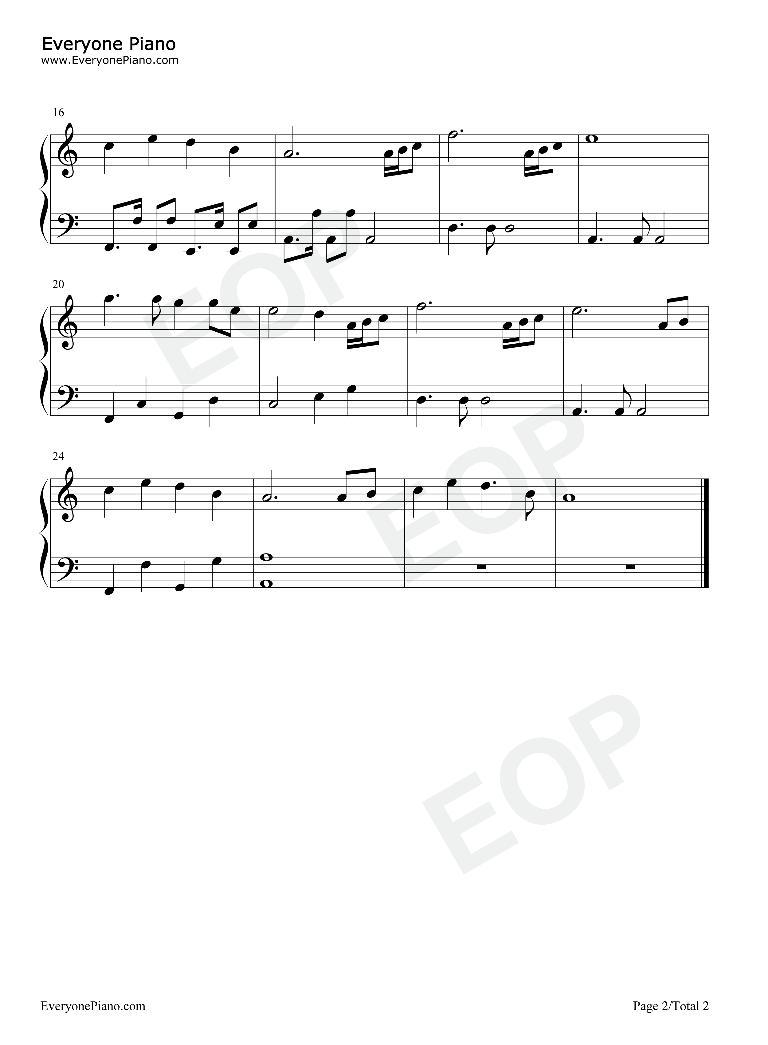 人间指南钢琴谱_陈婧霏