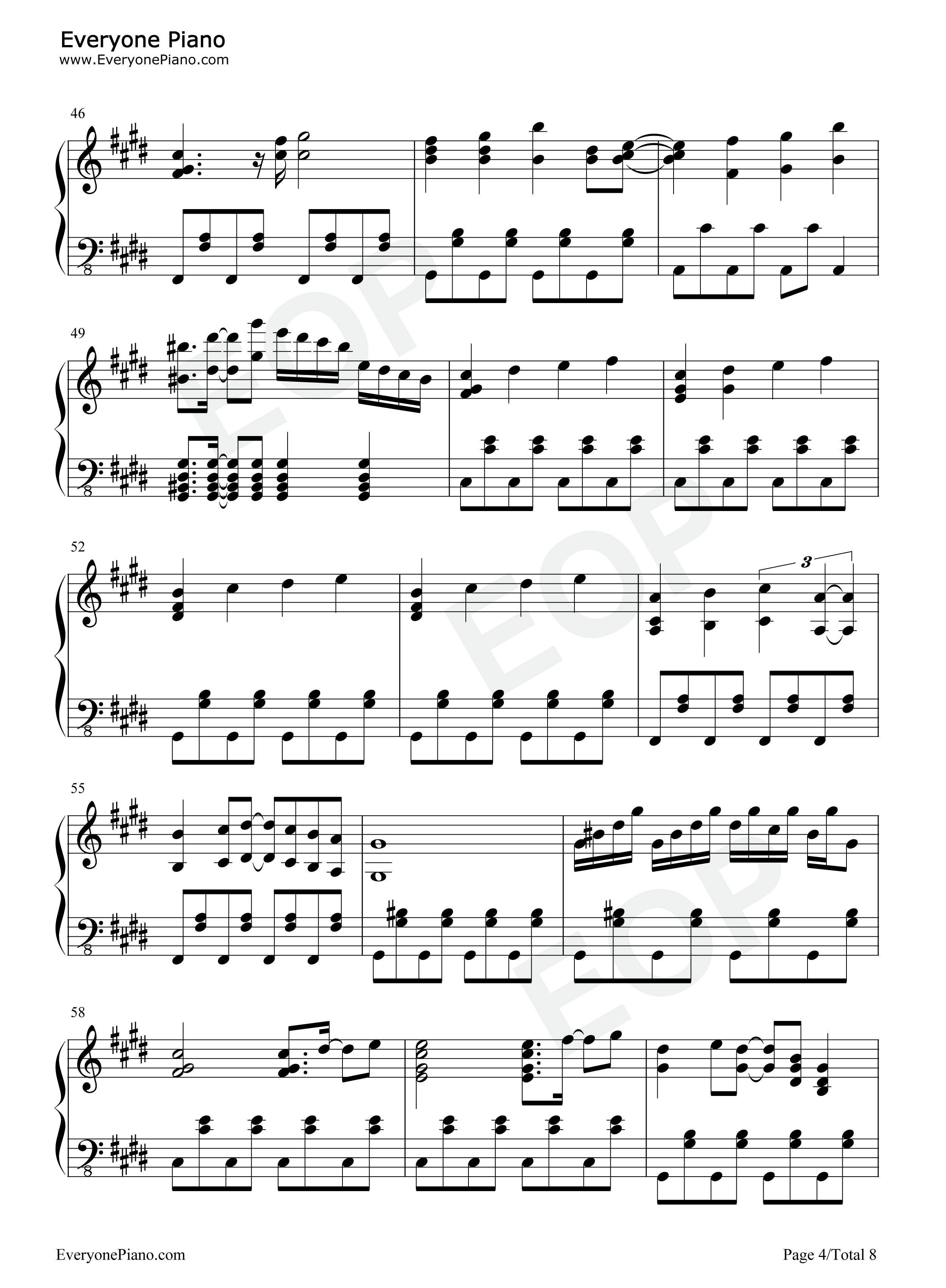 信仰は儚き人間の為に钢琴谱_ZUN