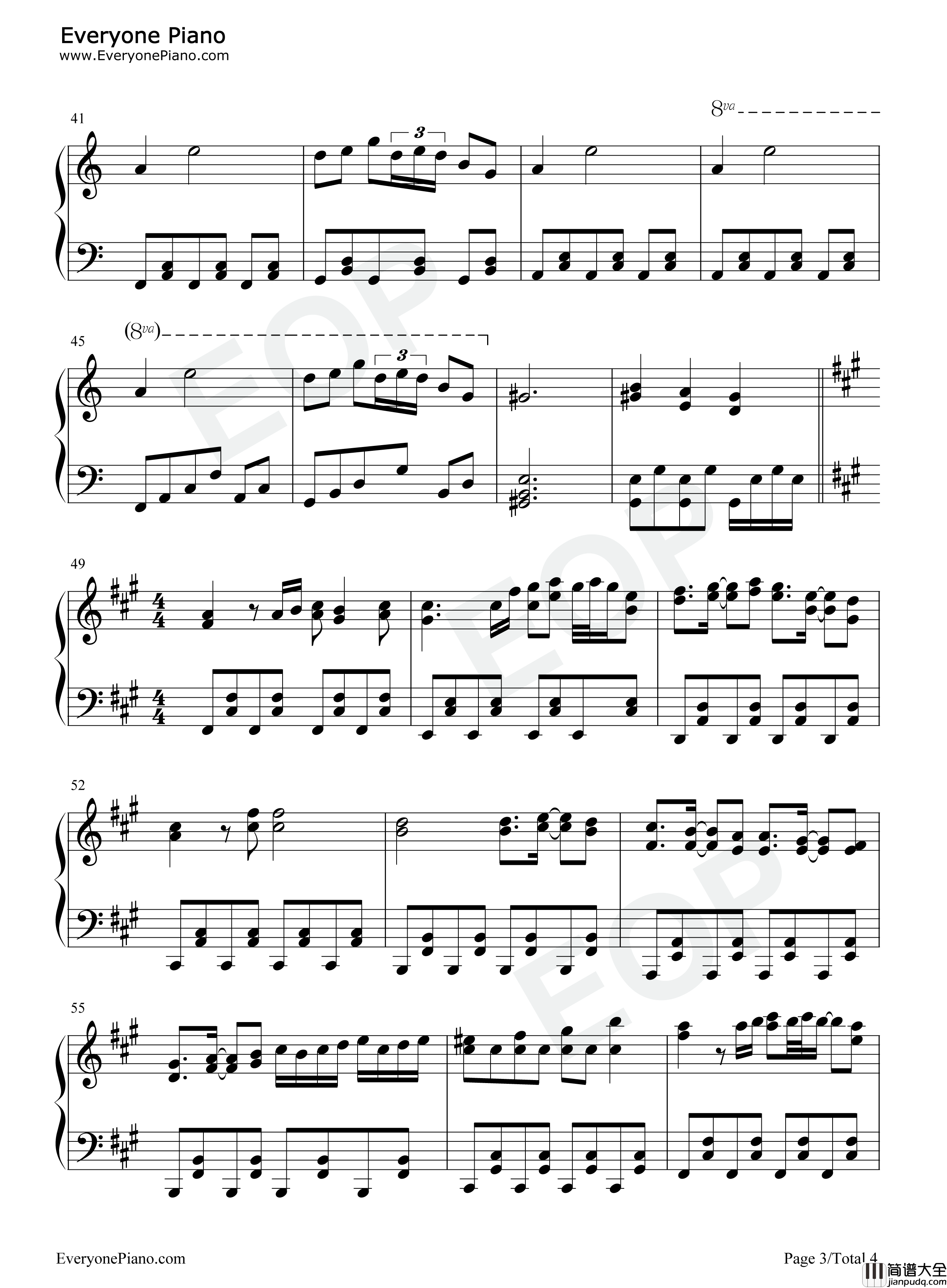 妖怪の山_Mysterious_Mountain钢琴谱_东方Project