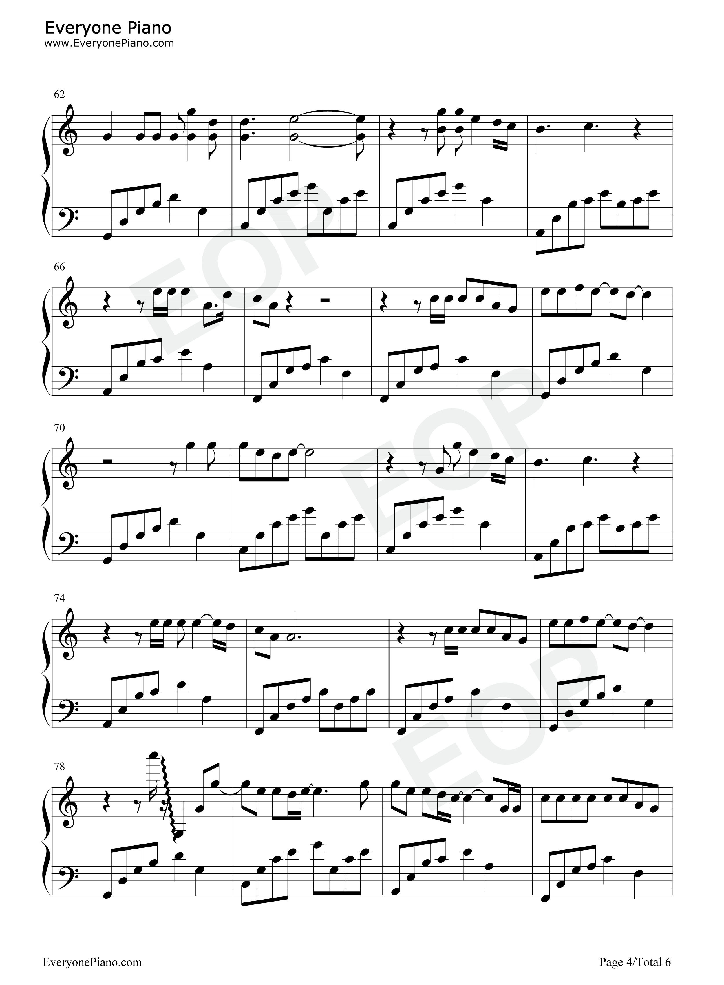 我是真的爱你钢琴谱_张宇/张信哲