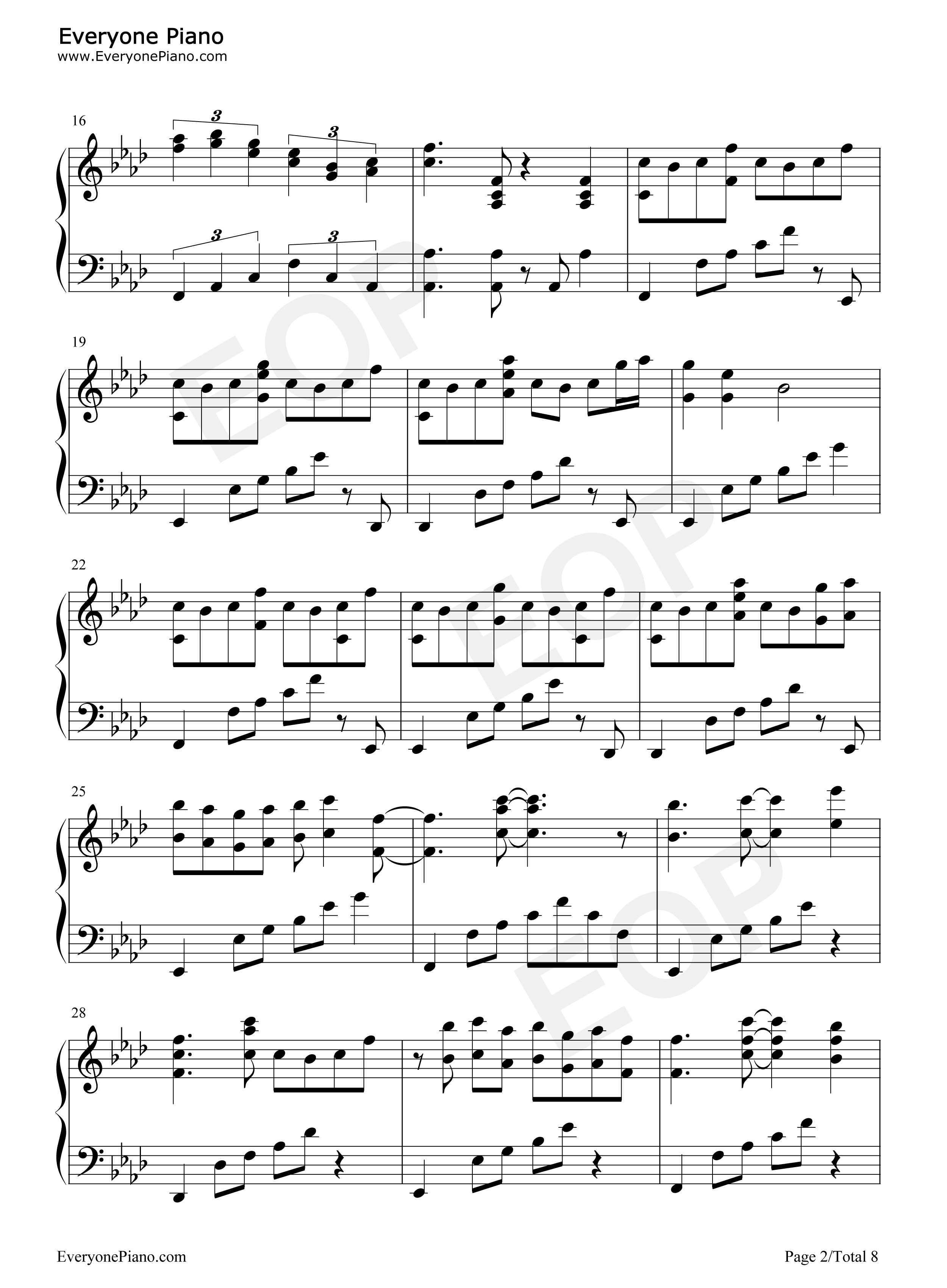 少女が見た日本の原風景钢琴谱_东方Project