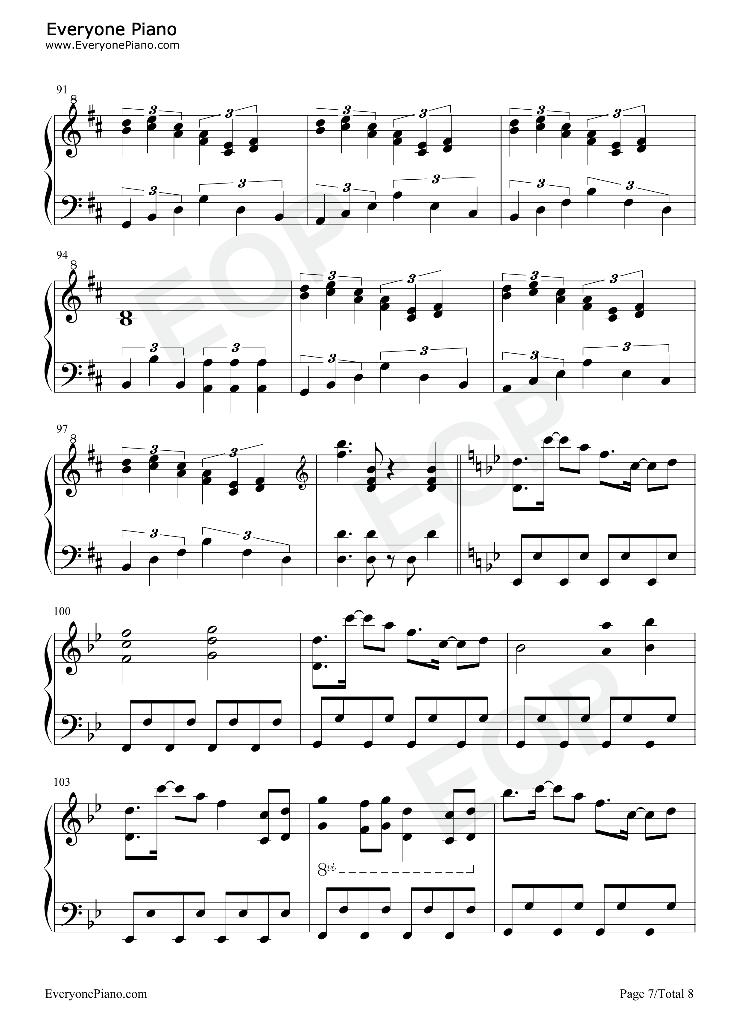 少女が見た日本の原風景钢琴谱_东方Project