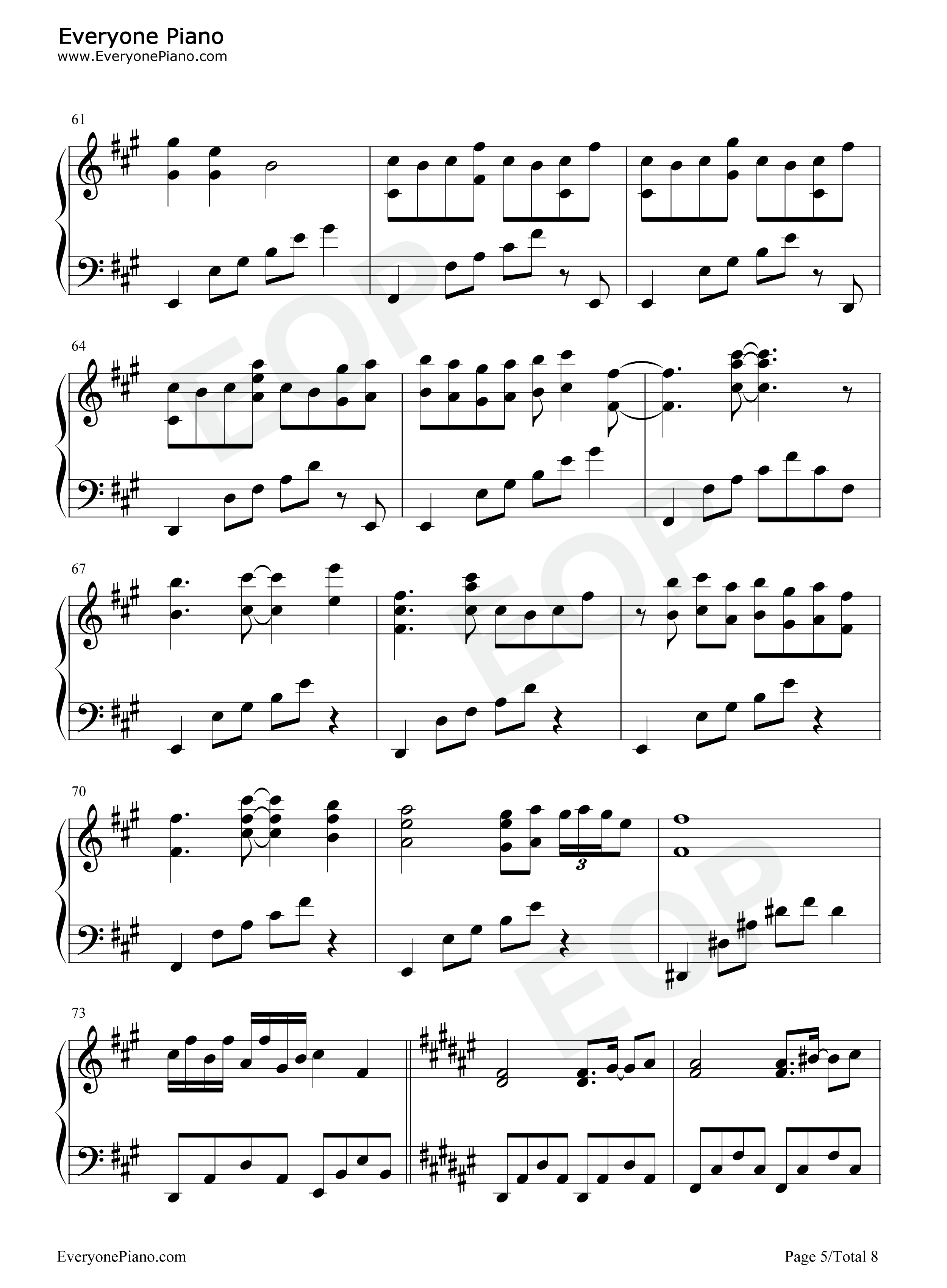 少女が見た日本の原風景钢琴谱_东方Project