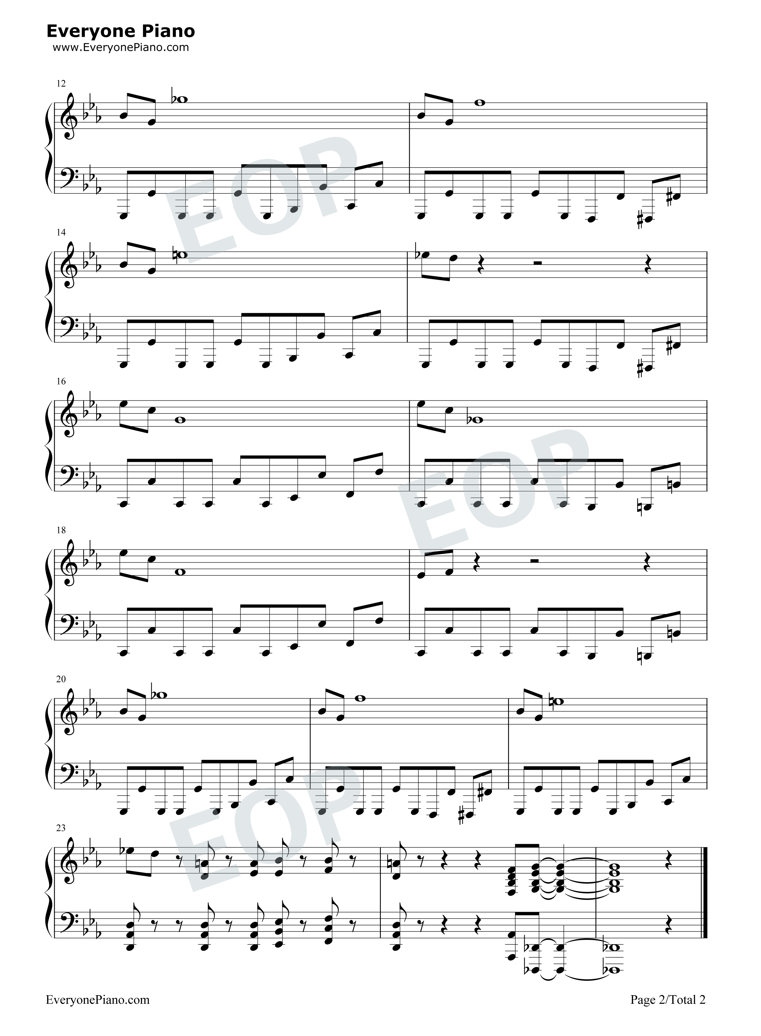 碟中谍主题曲钢琴谱_丹尼·艾夫曼