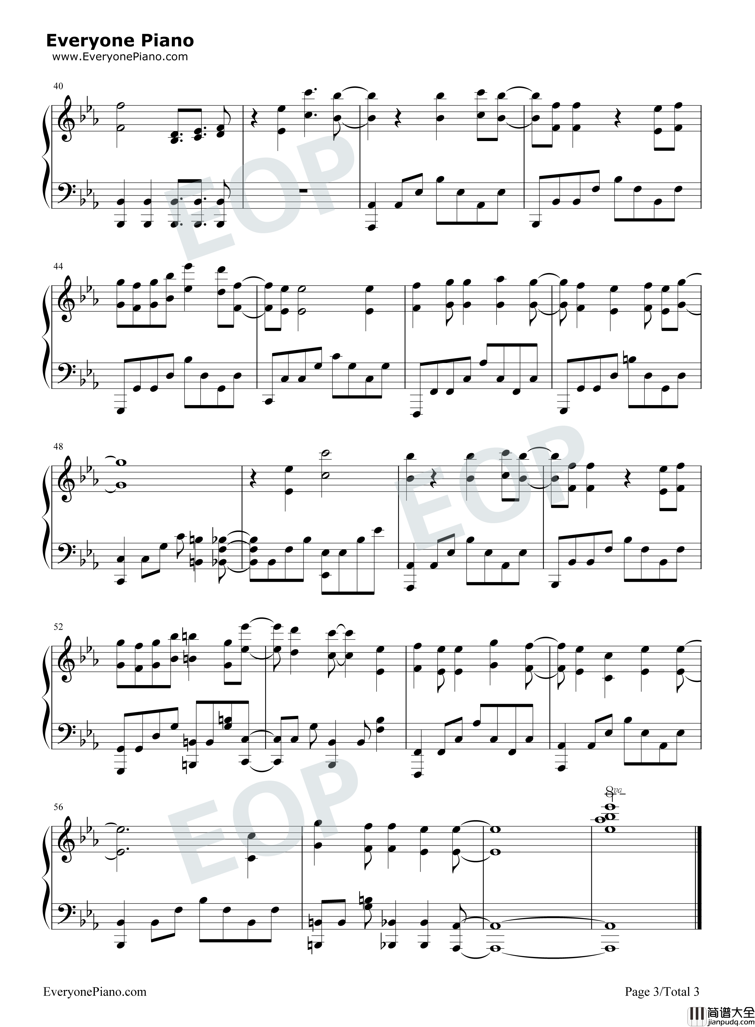 Eternal_Star钢琴谱_亚咲花