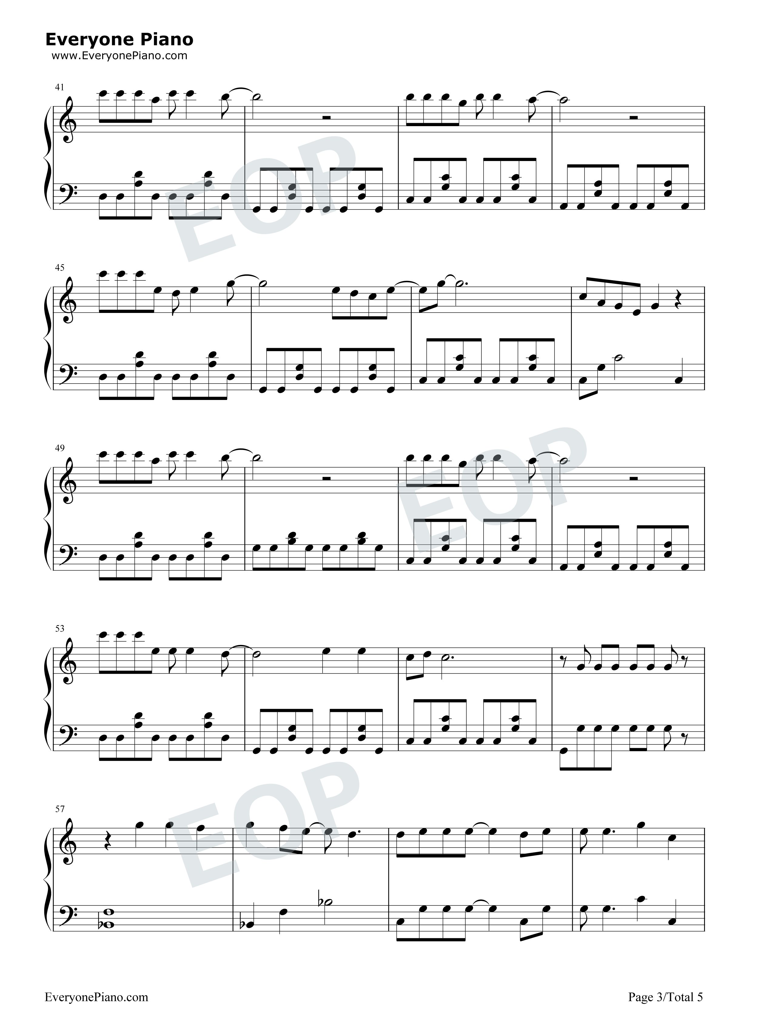 幸福需要一点偏差钢琴谱_任家萱_Selina