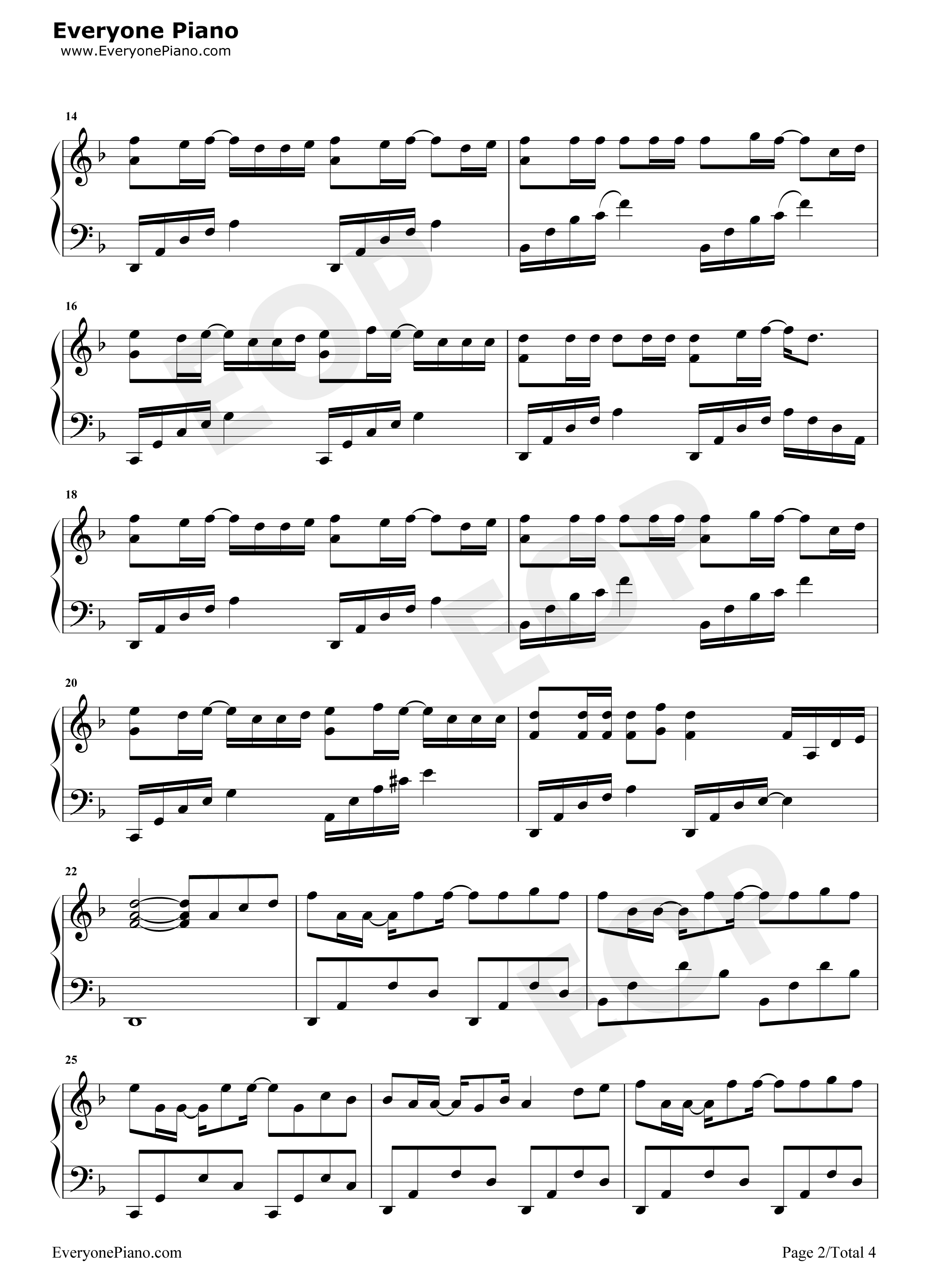 自作多情钢琴谱_本兮