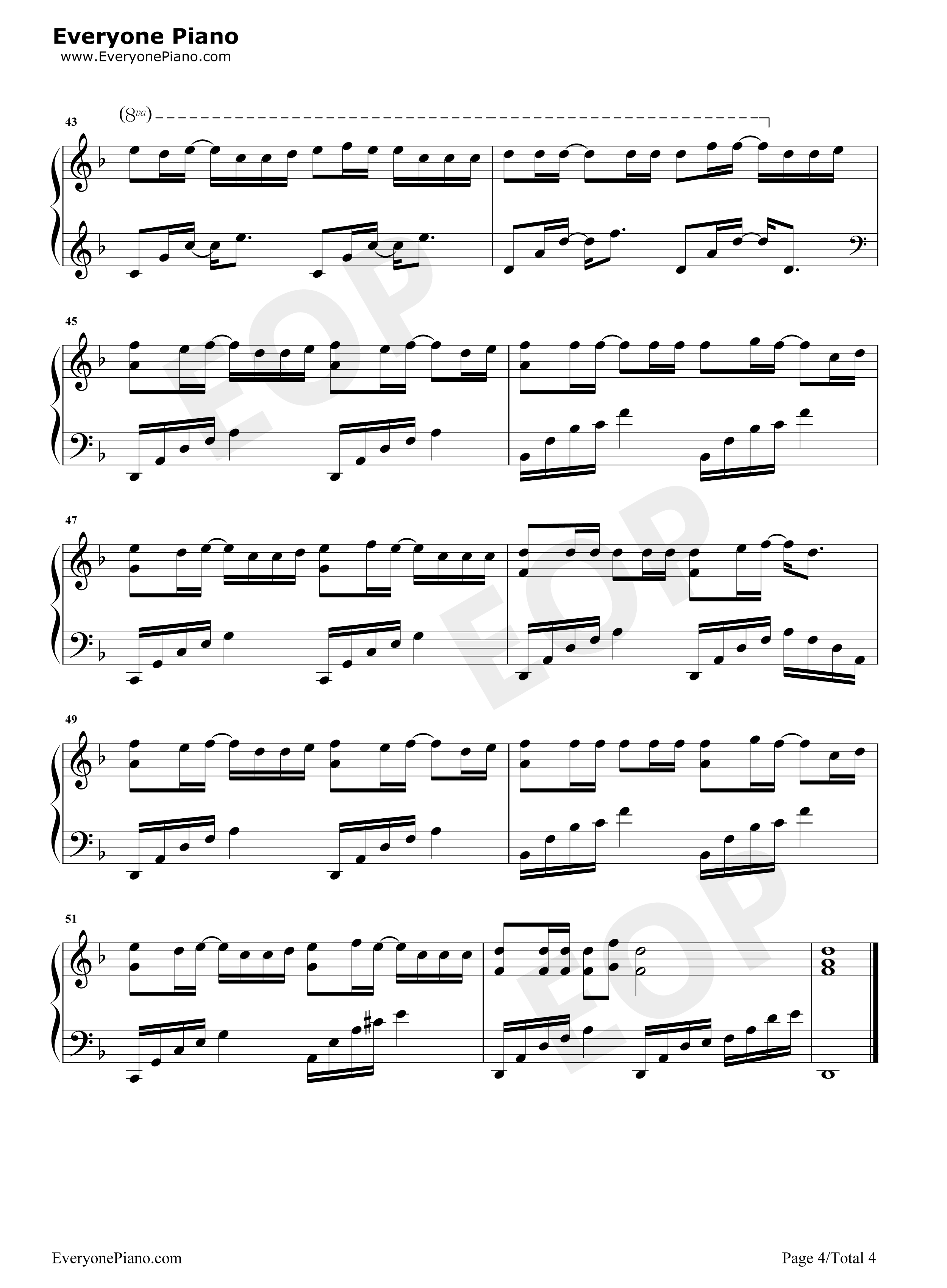 自作多情钢琴谱_本兮