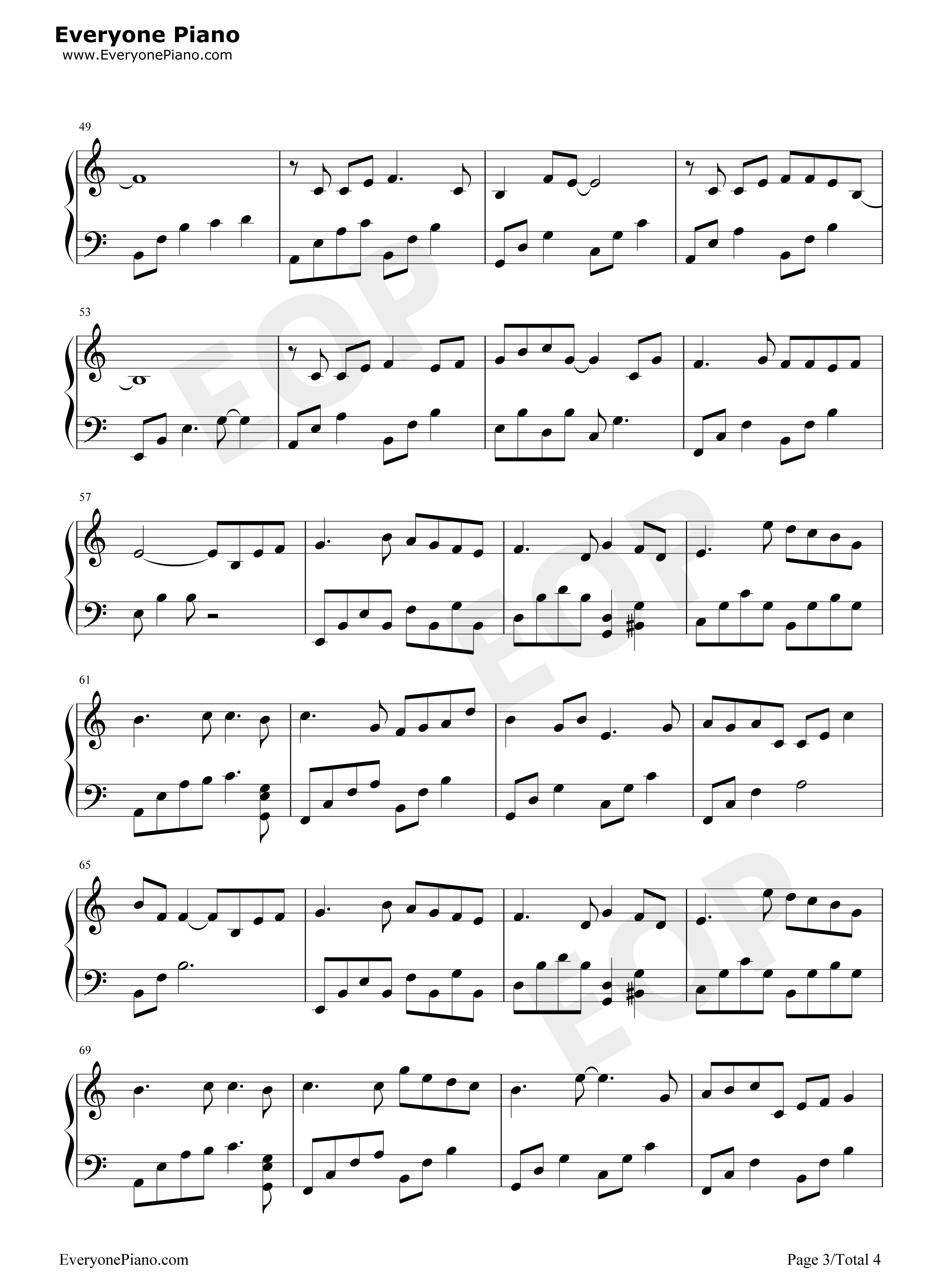 懂了就懂了钢琴谱_李荣浩_岳云鹏