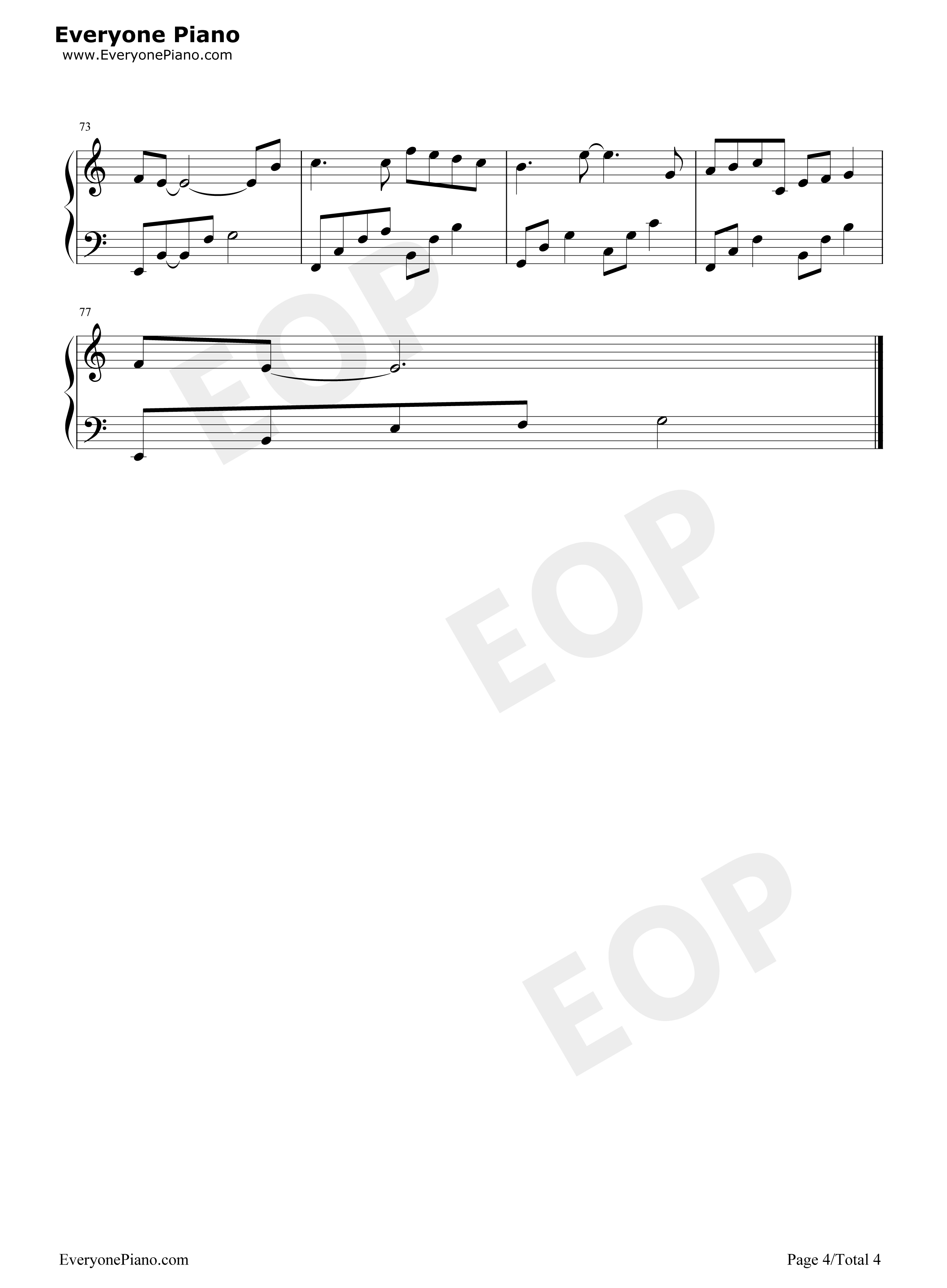 懂了就懂了钢琴谱_李荣浩_岳云鹏