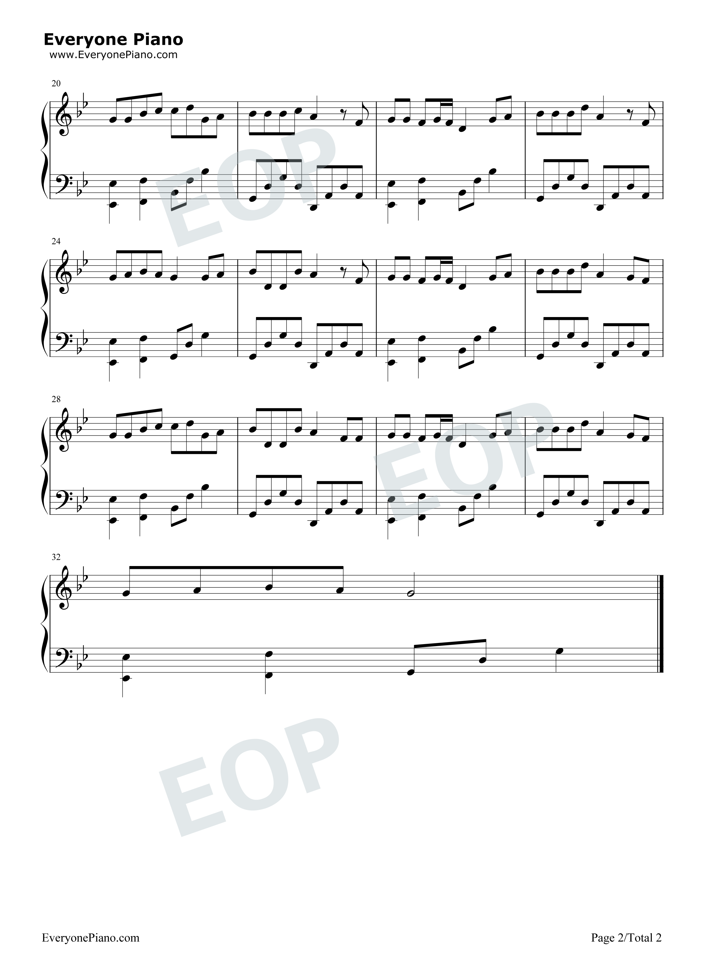 我已经爱上你钢琴谱_念阳凡懿