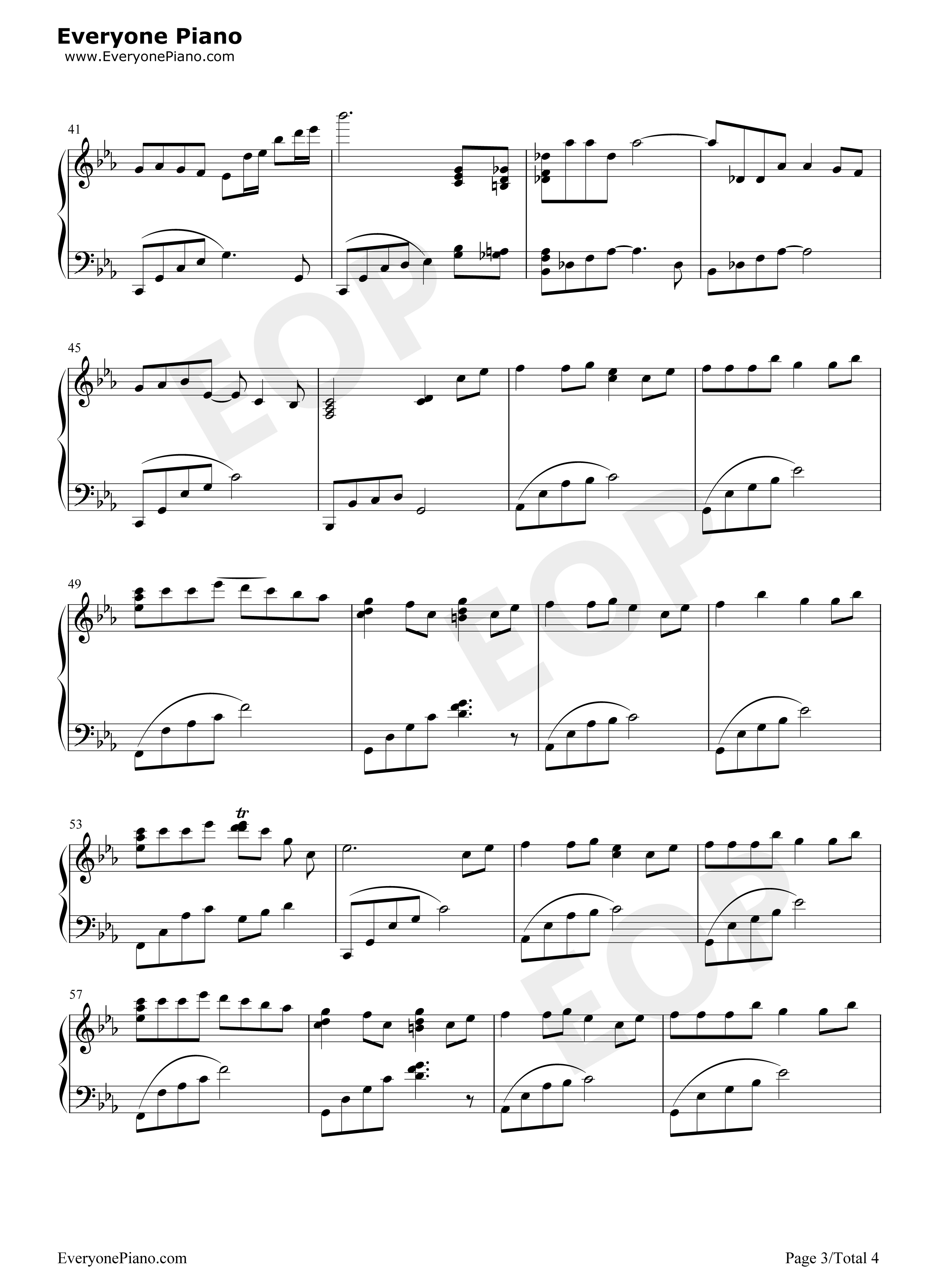 风之甬道钢琴谱_久石让__Joe_Hisaishi_宫崎骏