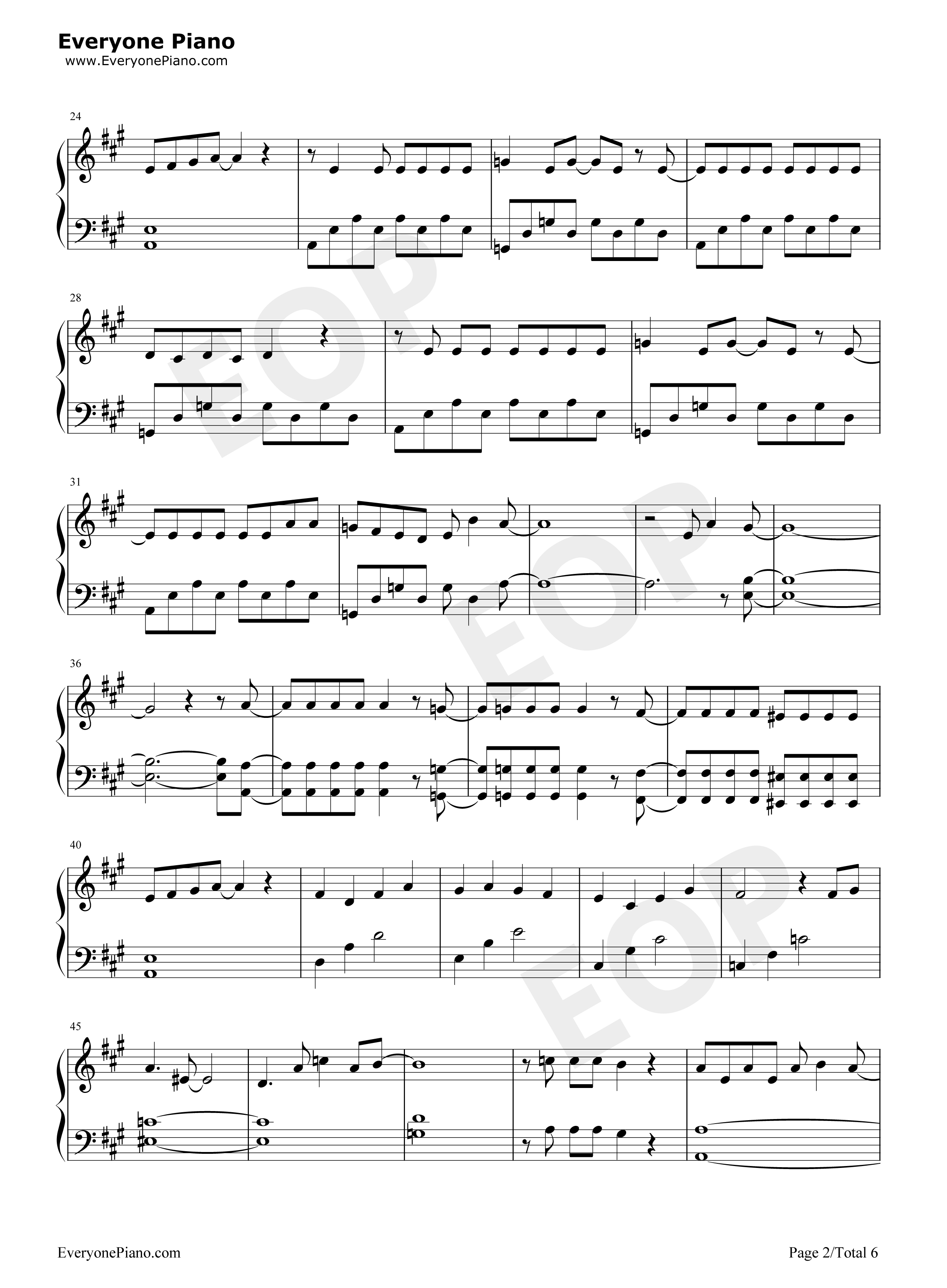 ミッション_健・康・第・イチ钢琴谱_花澤香菜_前野智昭_小野大輔_井上喜久子