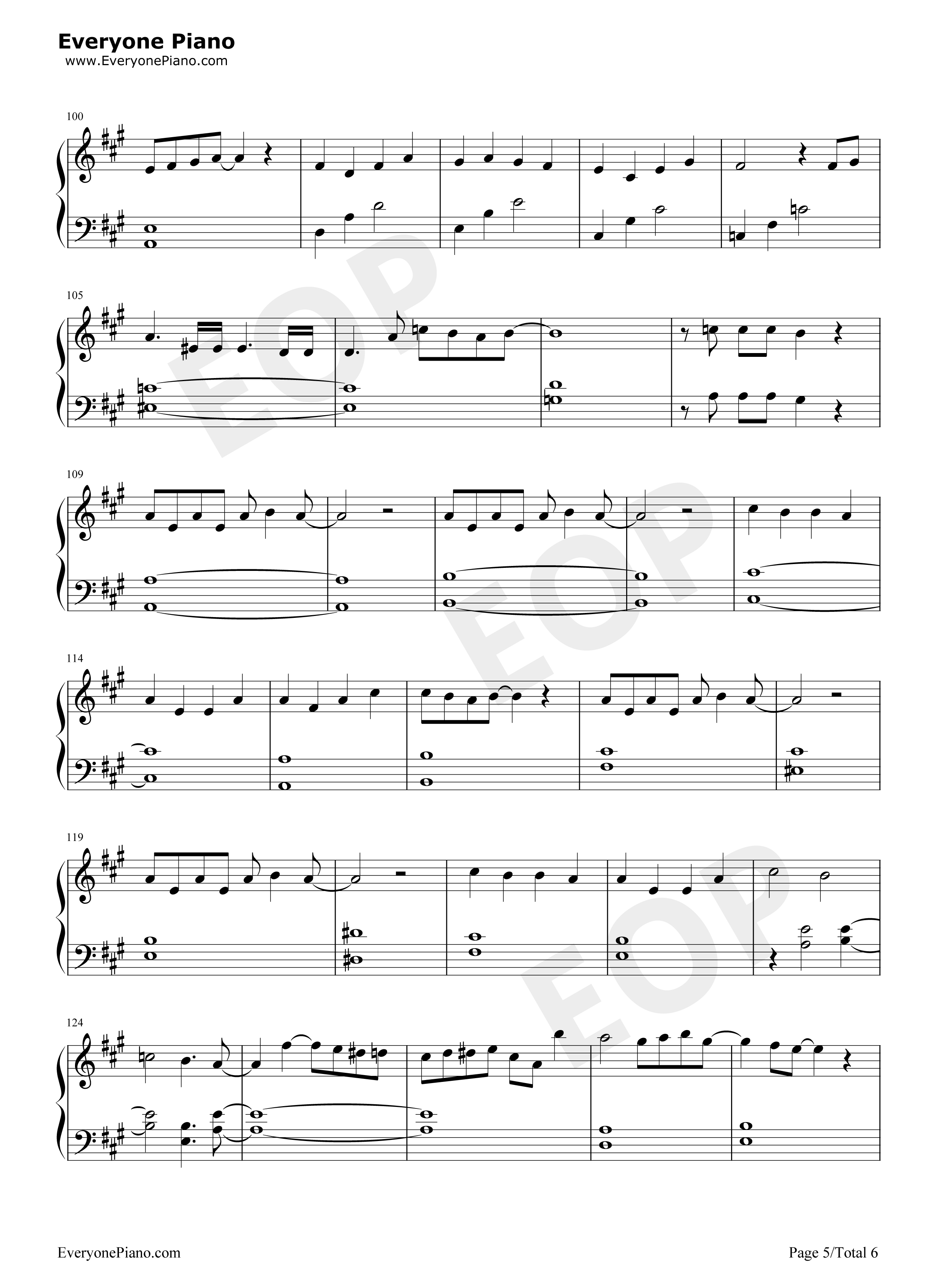 ミッション_健・康・第・イチ钢琴谱_花澤香菜_前野智昭_小野大輔_井上喜久子