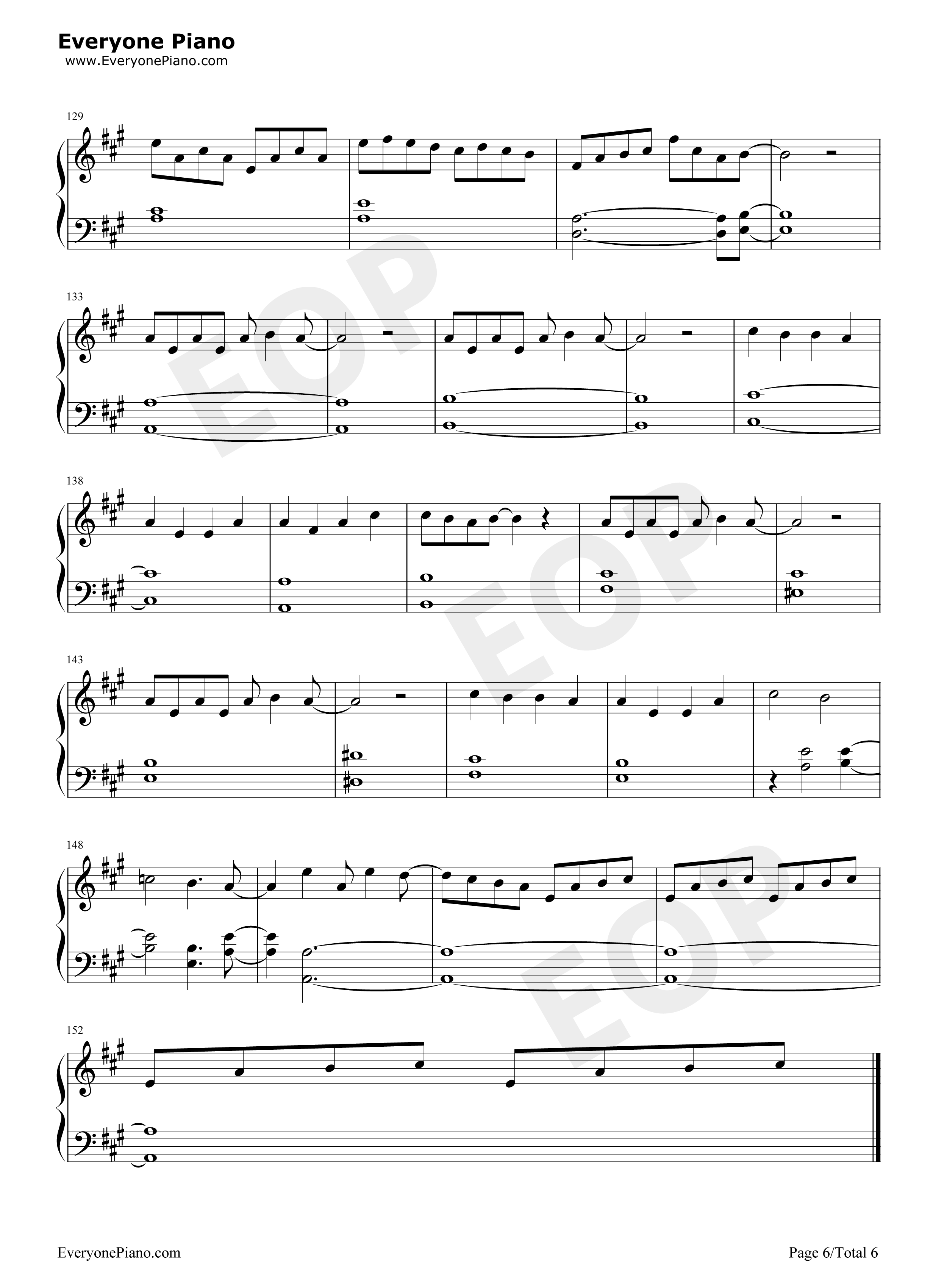 ミッション_健・康・第・イチ钢琴谱_花澤香菜_前野智昭_小野大輔_井上喜久子