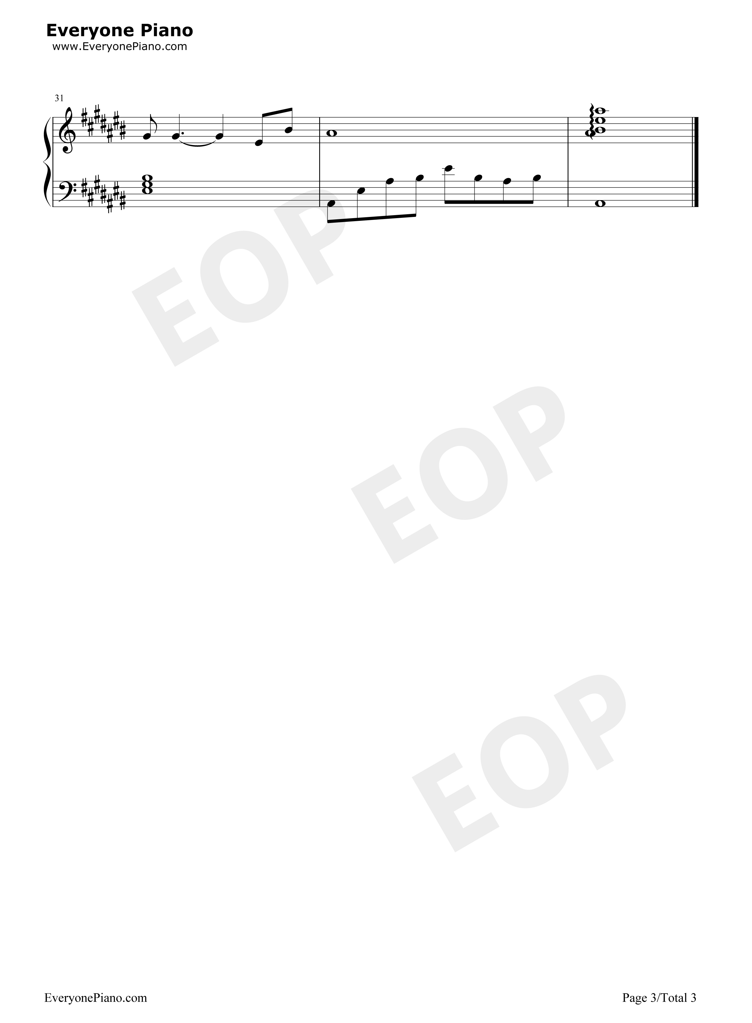 盗将行钢琴谱_花粥_马雨阳