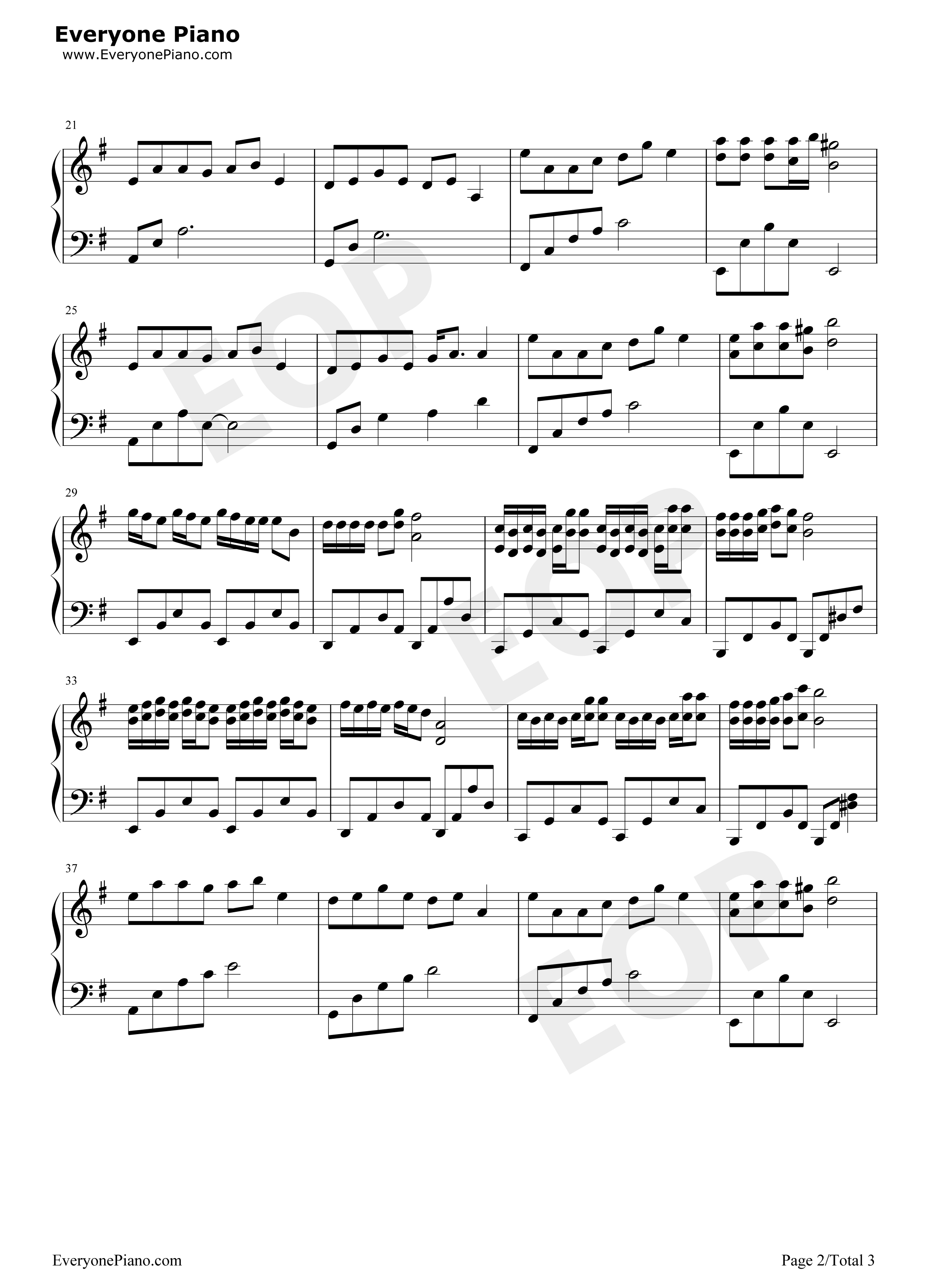 天地无霜钢琴谱_杨紫_邓伦