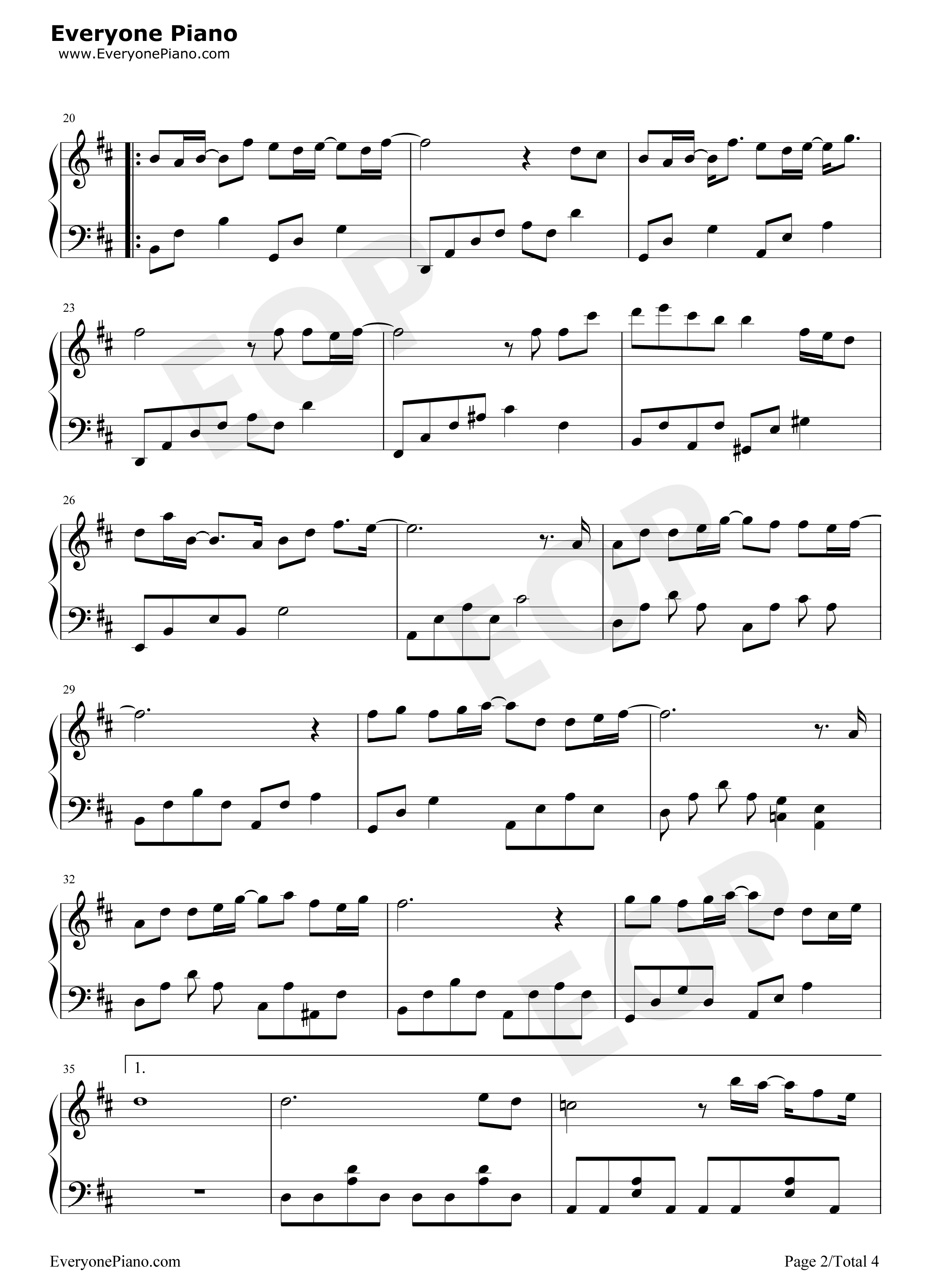 十七钢琴谱_S.H.E