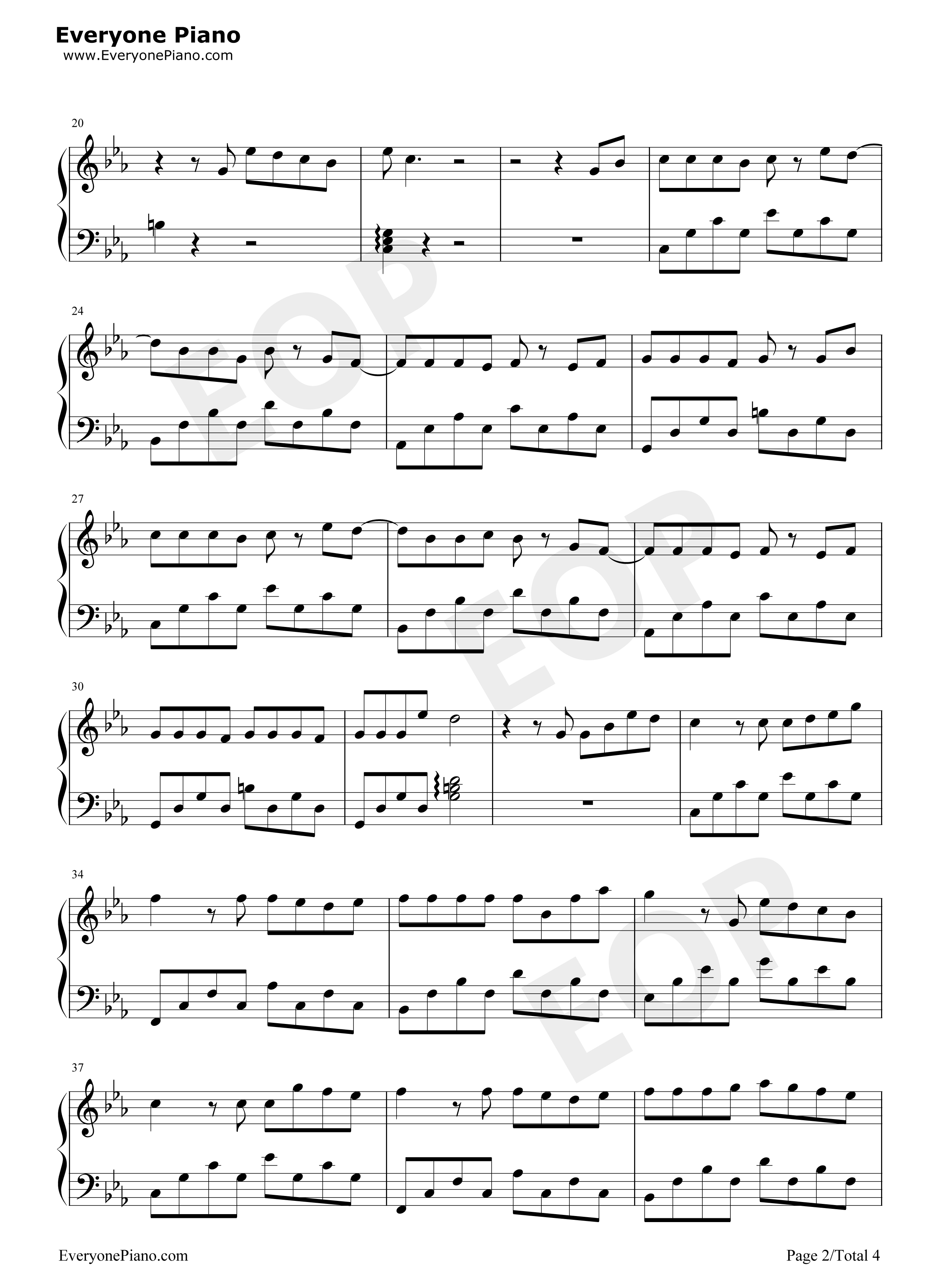 38度6钢琴谱_黑龙