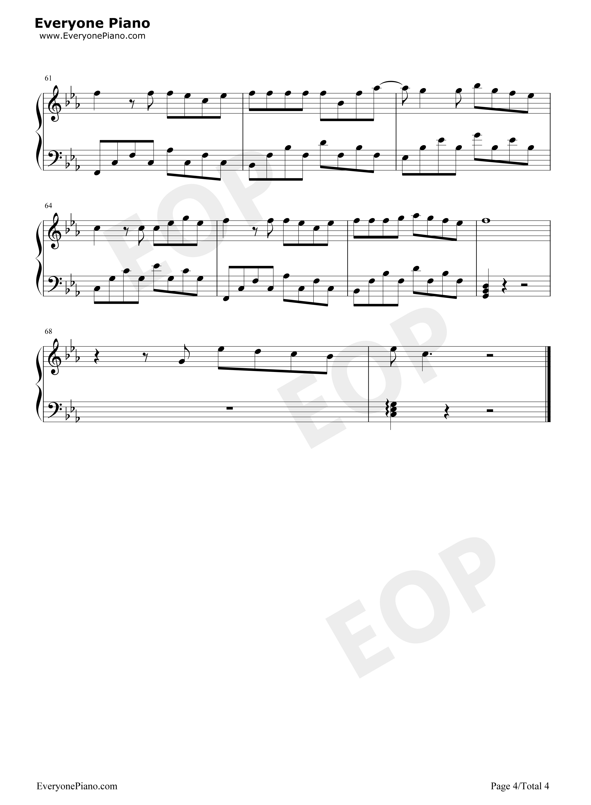 38度6钢琴谱_黑龙