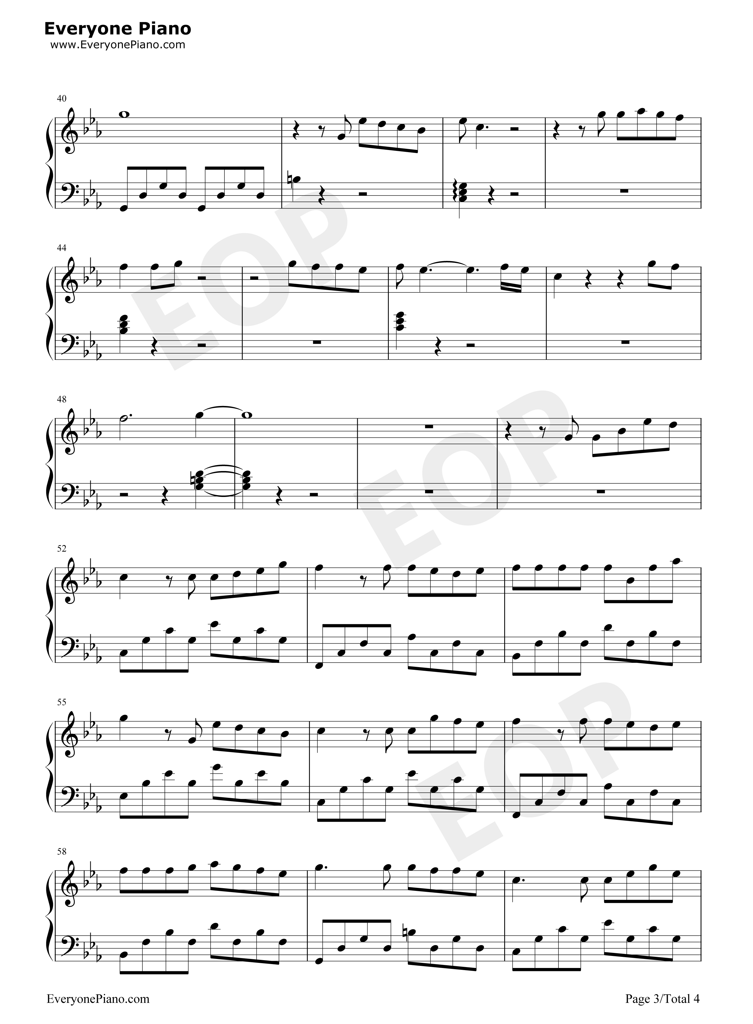 38度6钢琴谱_黑龙