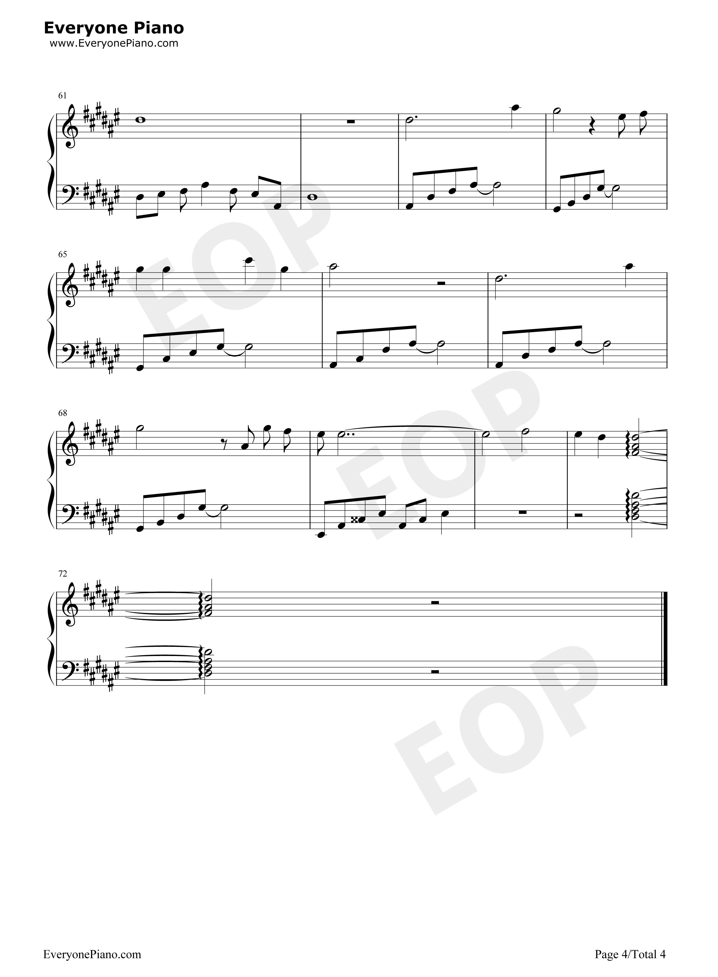 一万个舍不得钢琴谱_庄心妍