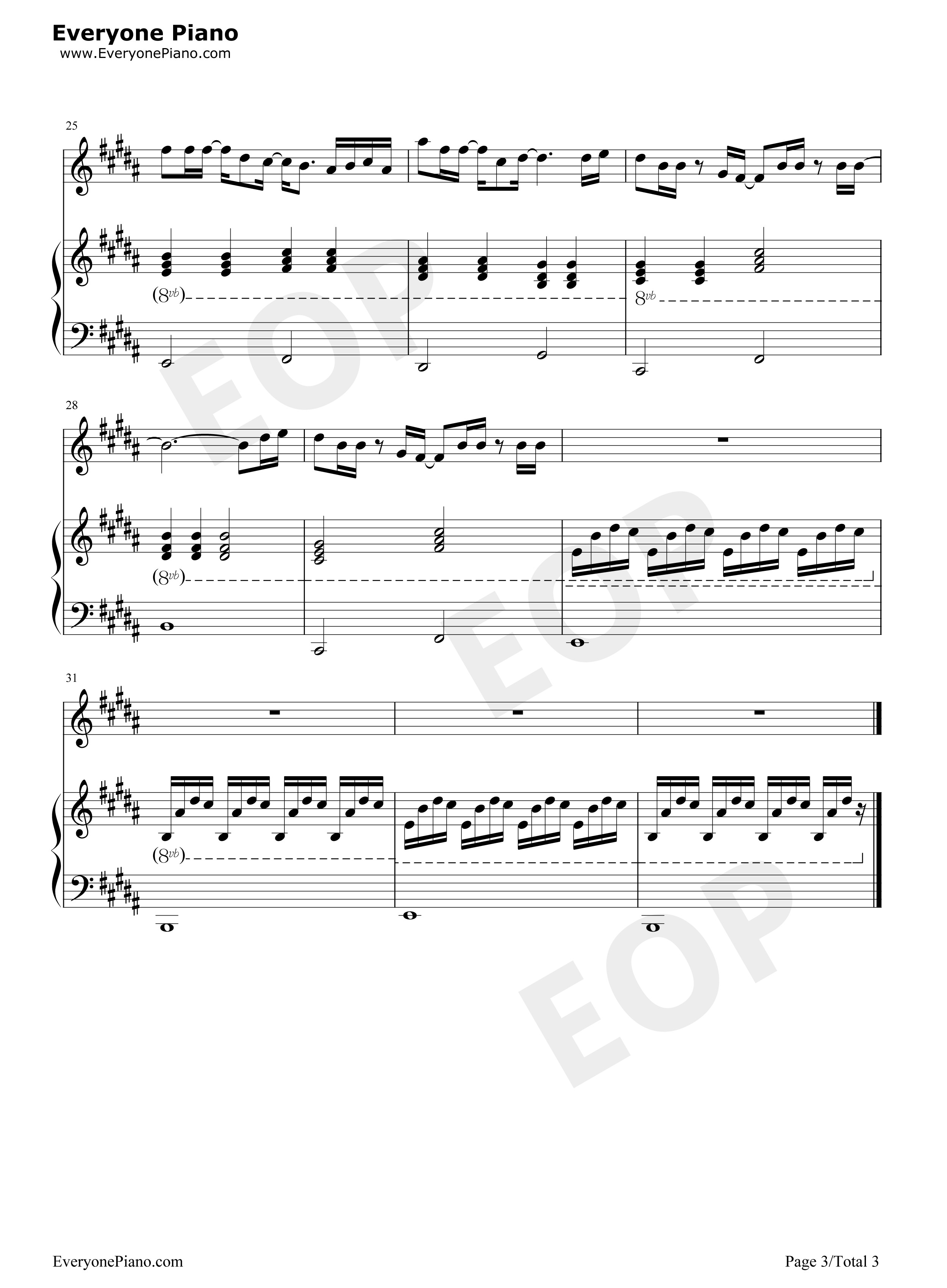 一个人去巴黎钢琴谱_董又霖