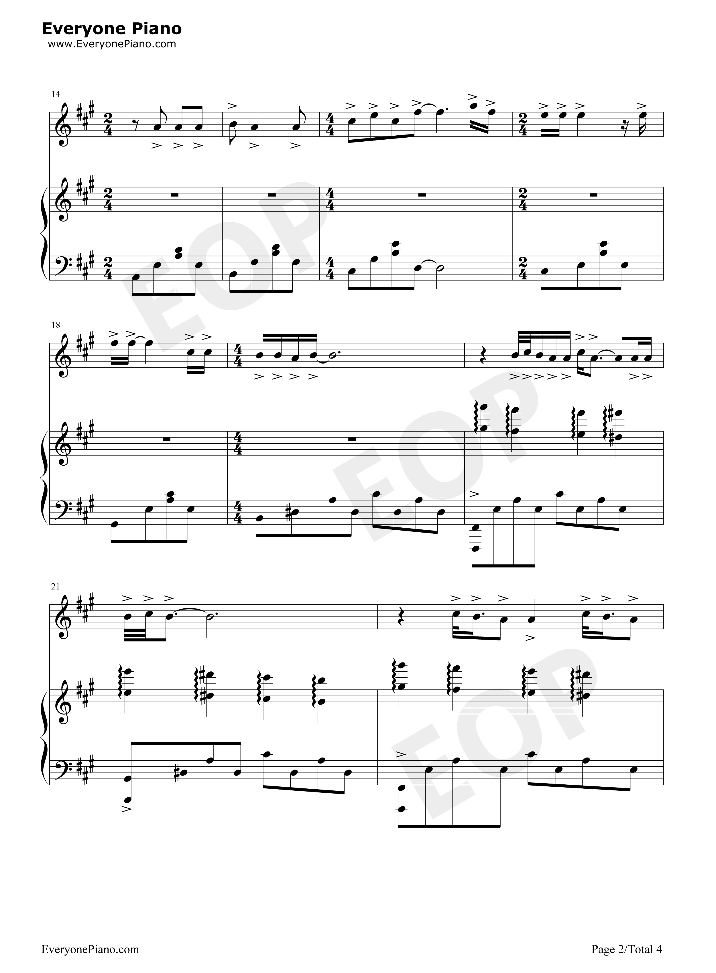 喵喵之歌钢琴谱_犬山犬子