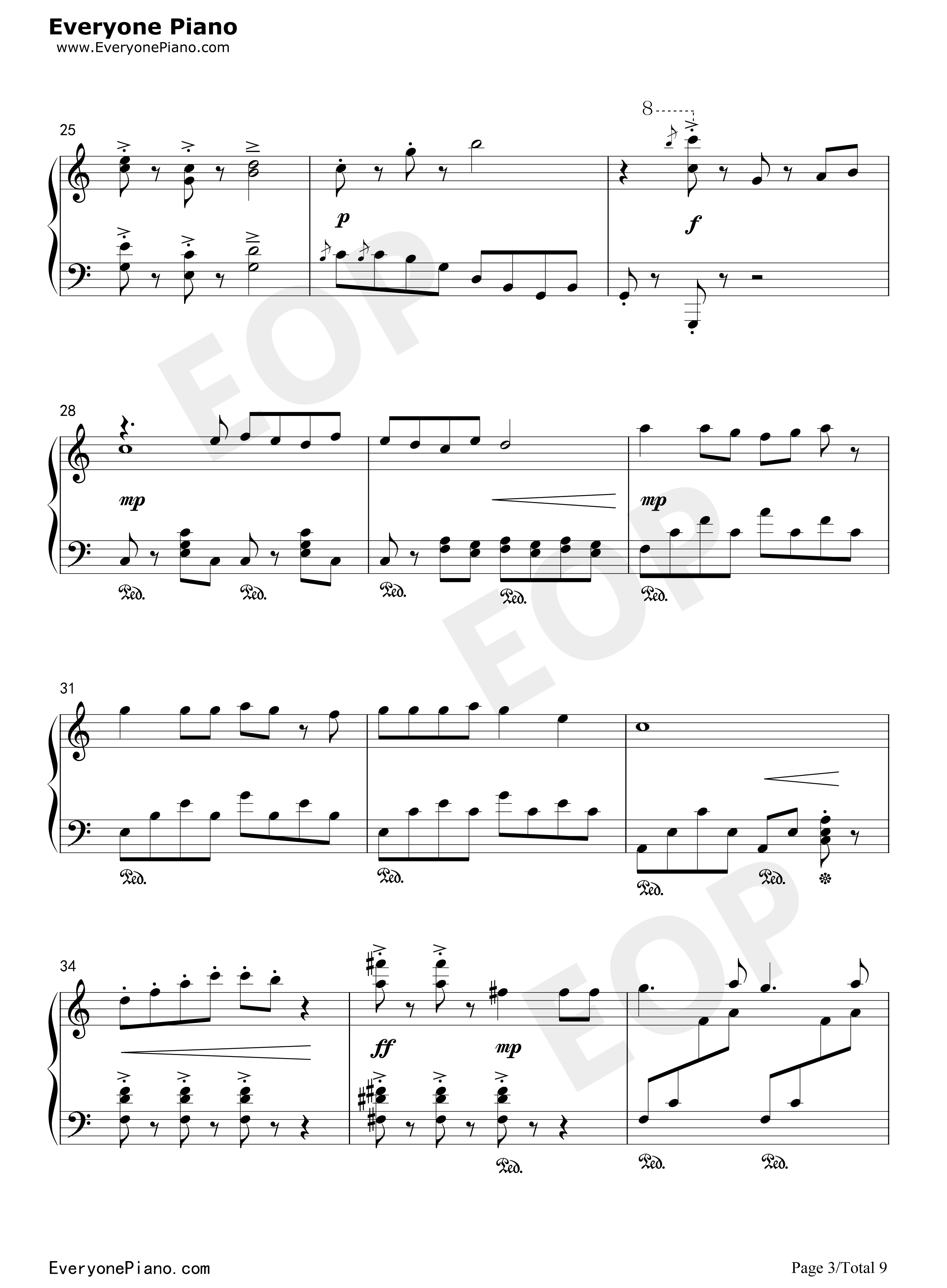 先生あのね钢琴谱_長縄まりあ_井上喜久子