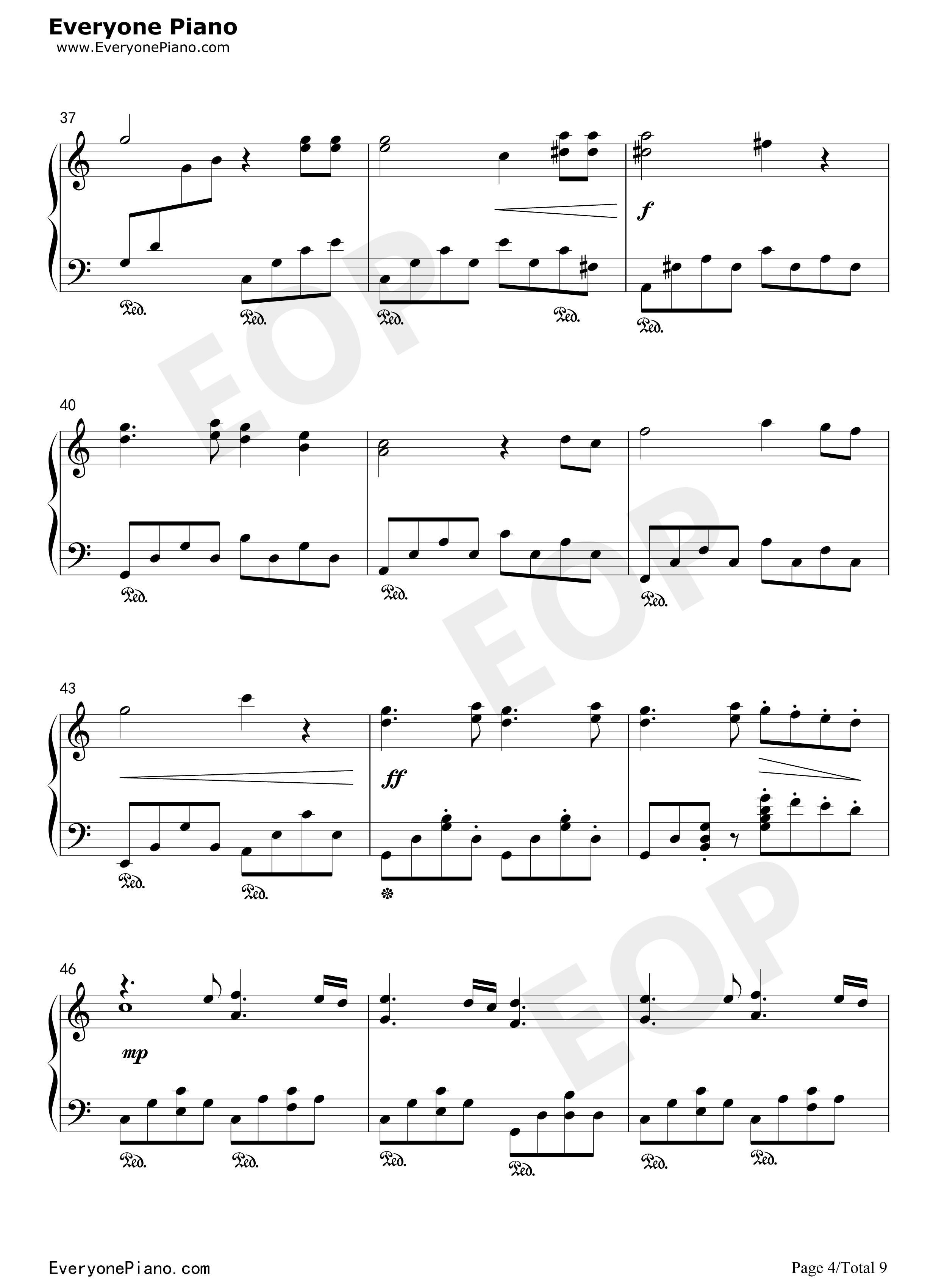 先生あのね钢琴谱_長縄まりあ_井上喜久子