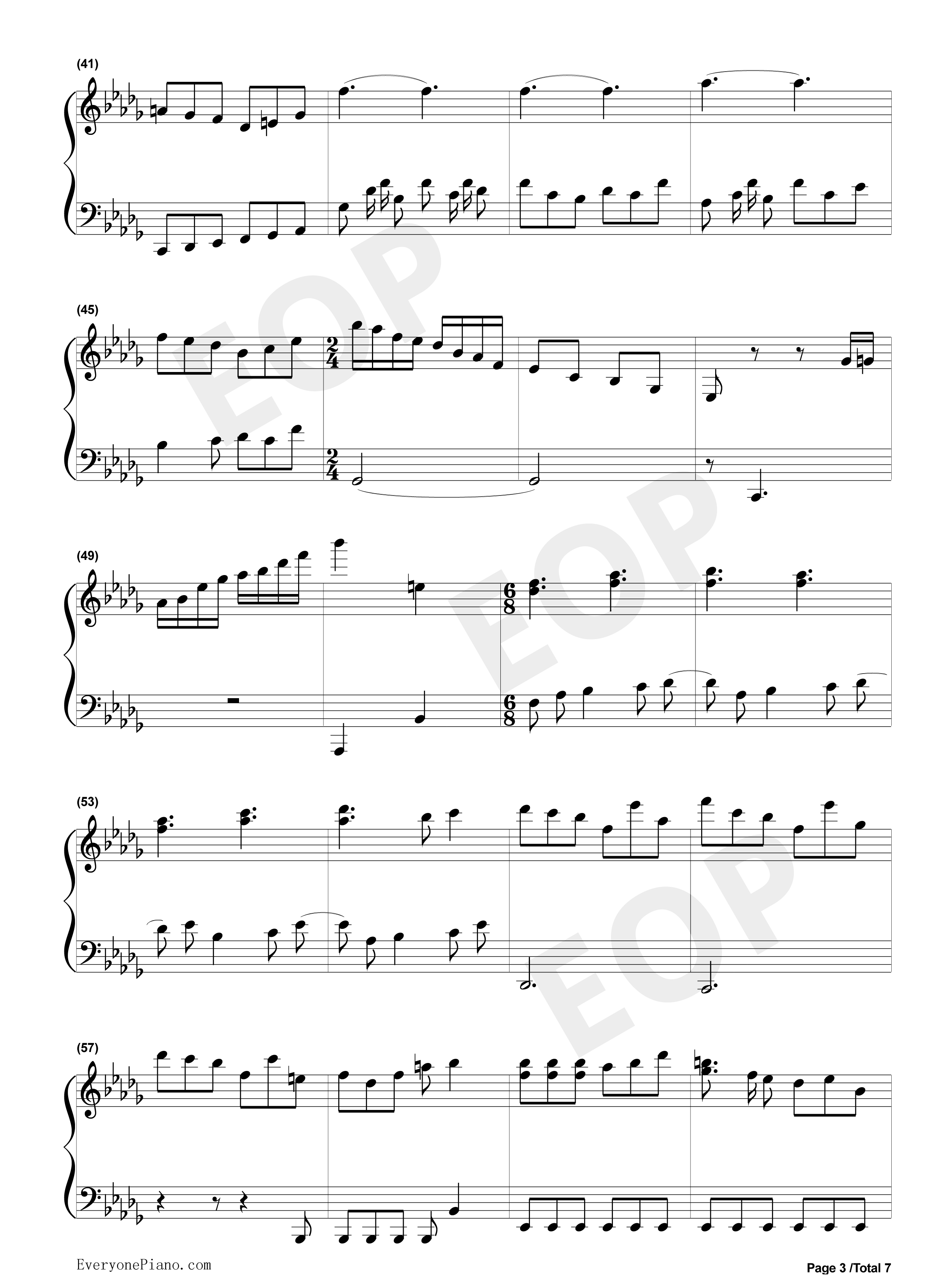 Greenery_Rain钢琴谱_KASHIWA_Daisuke