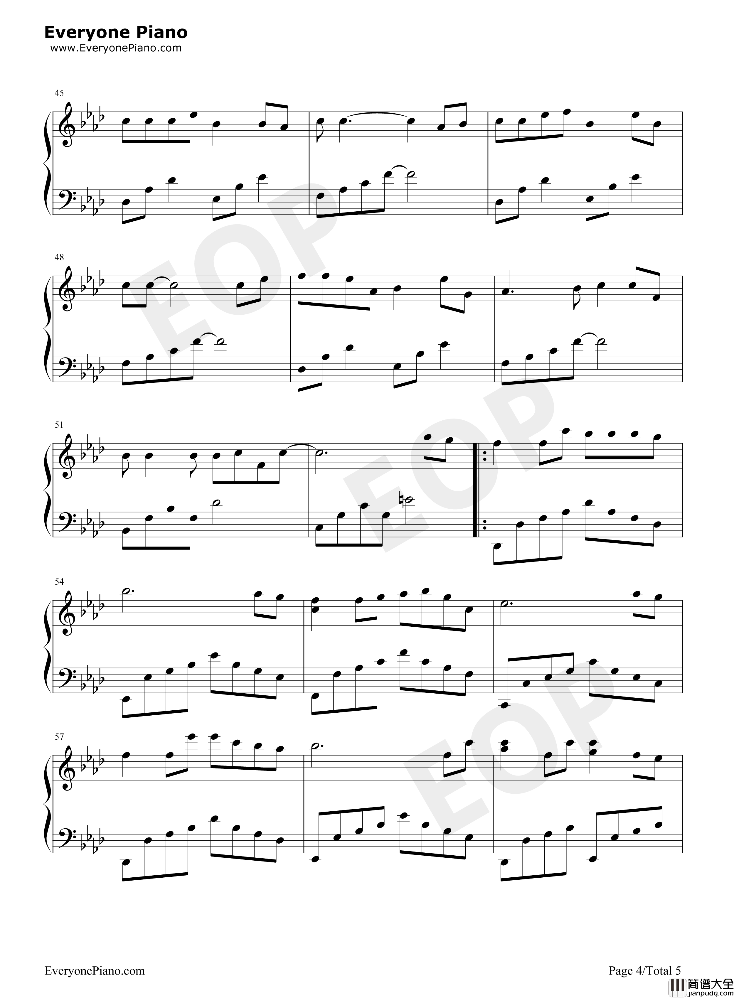 风筝误钢琴谱_刘珂矣