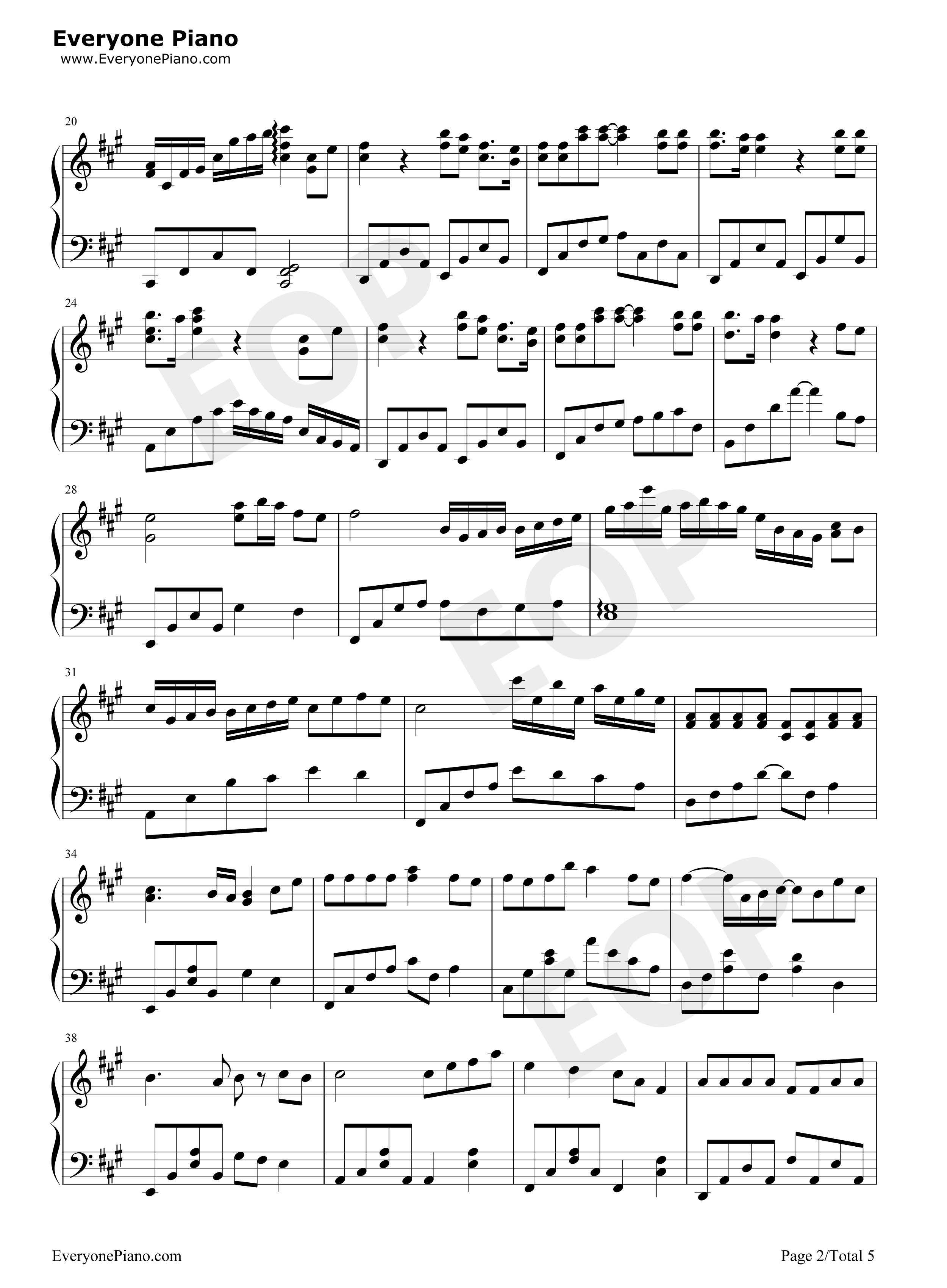 一番绮丽な私を钢琴谱_中岛美嘉