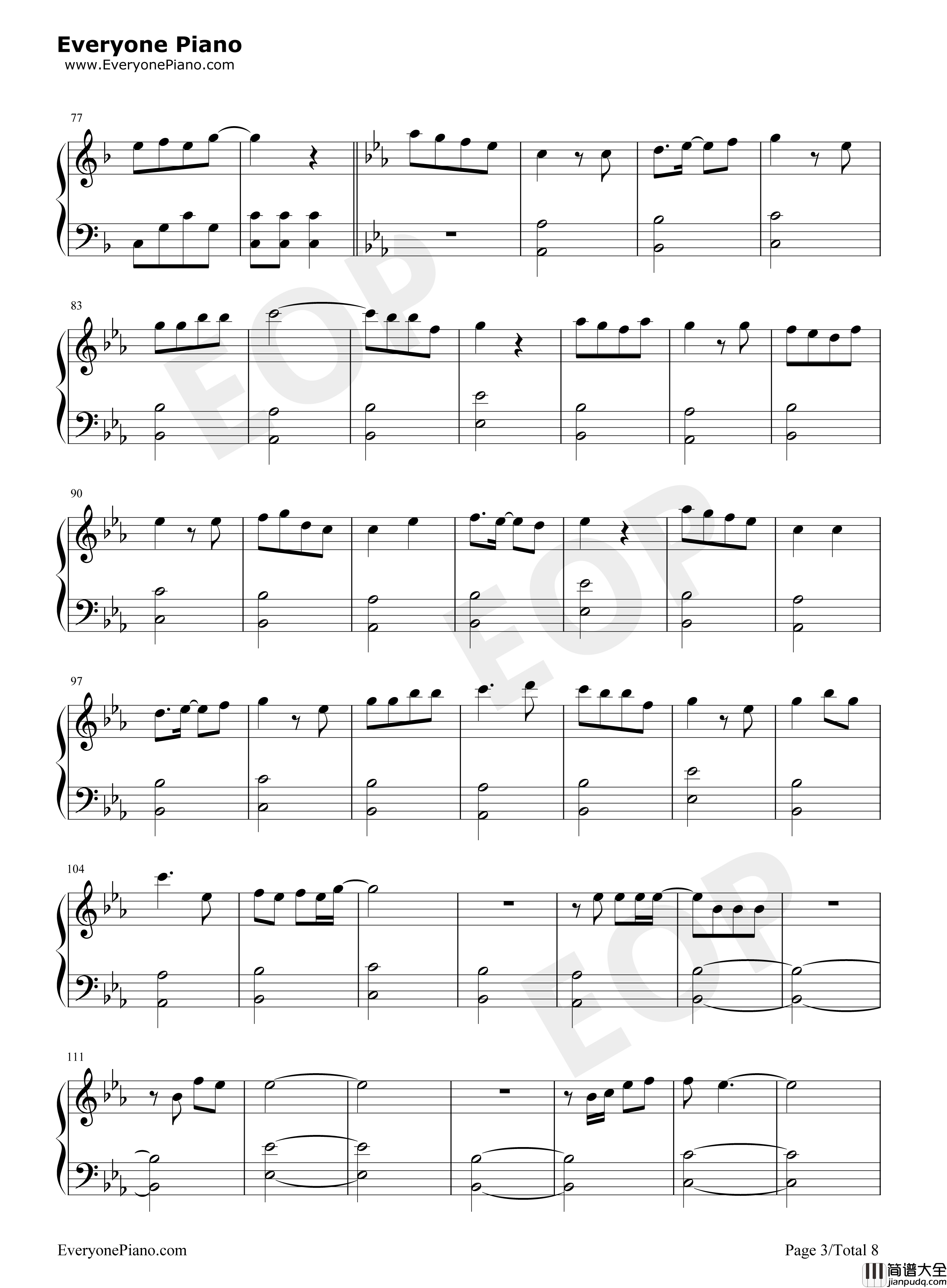 Bedtime_Story钢琴谱_西野加奈