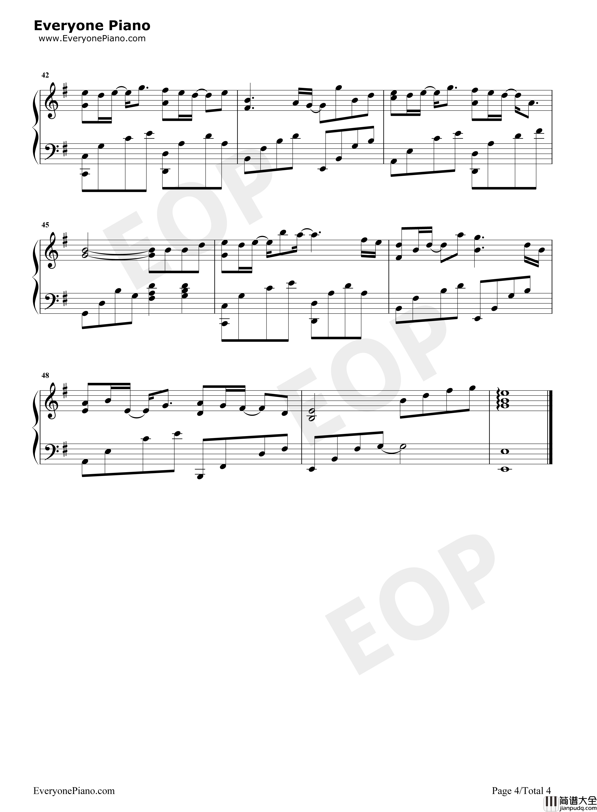 君不见钢琴谱_艾辰_璟年_屿汐_麓七