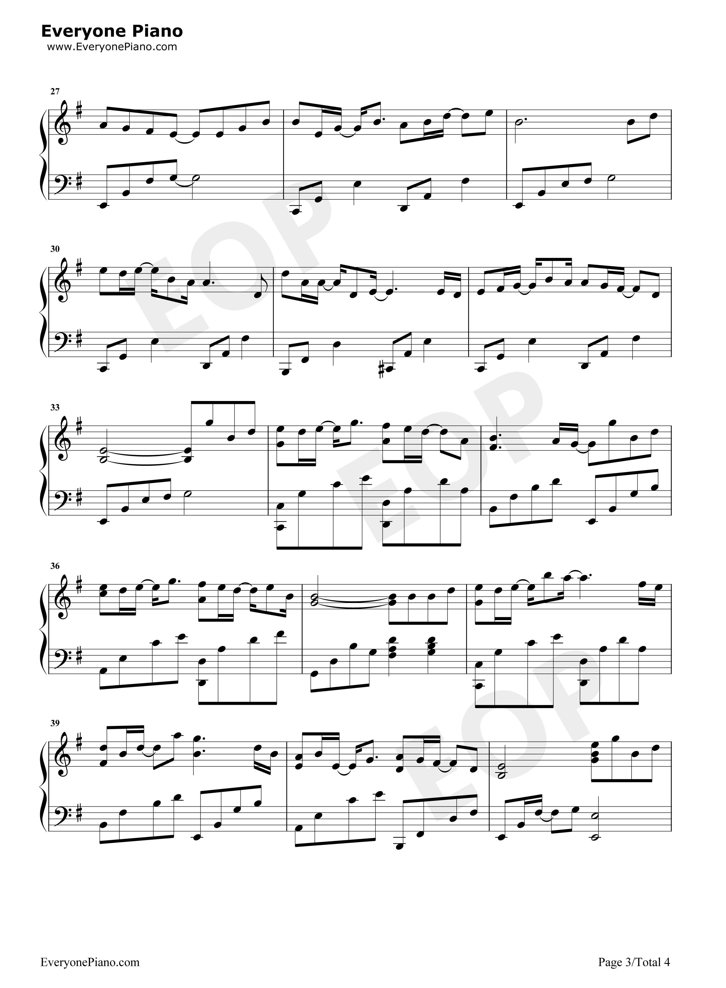 君不见钢琴谱_艾辰_璟年_屿汐_麓七