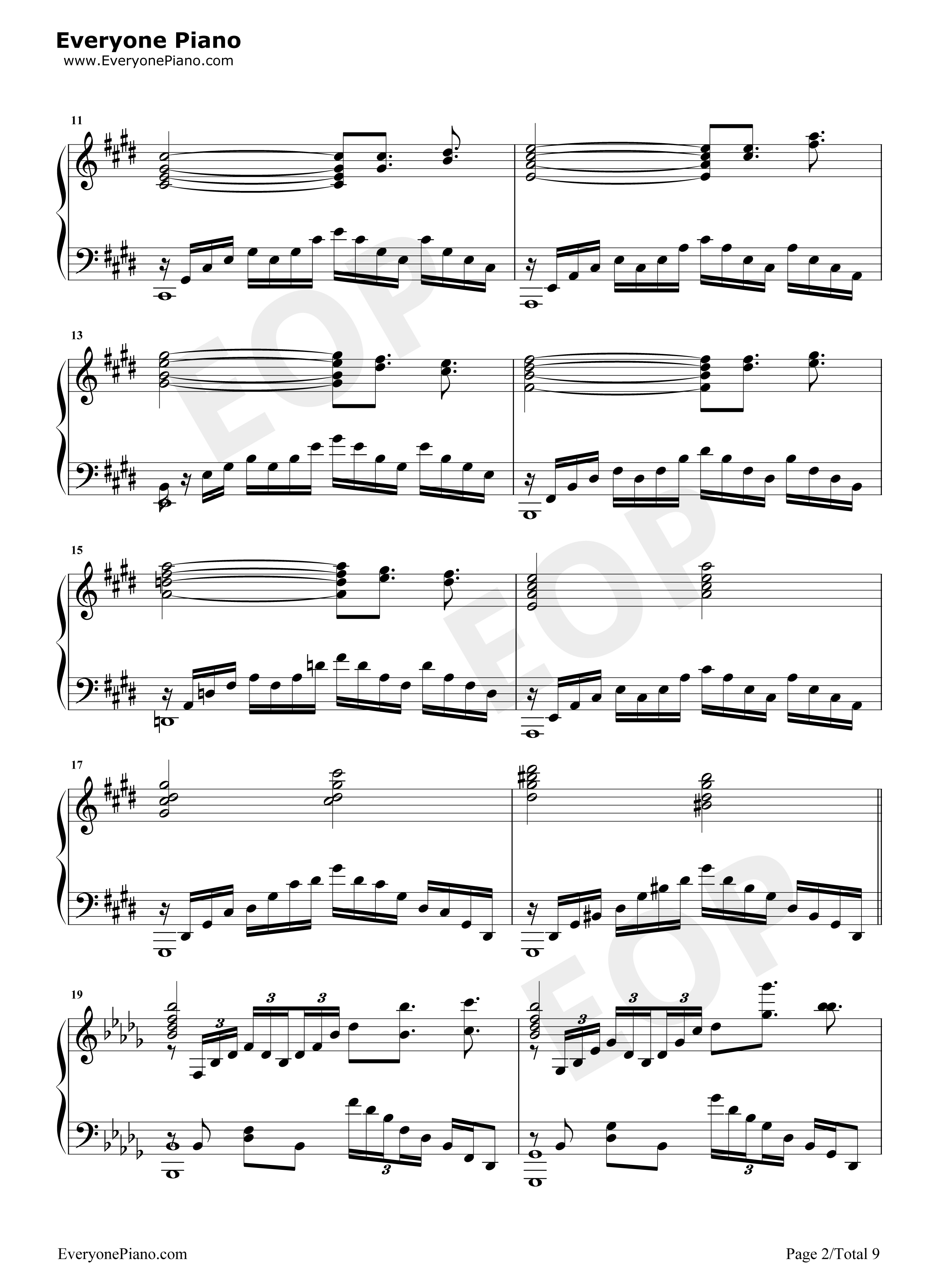 Swordland钢琴谱_梶浦由记