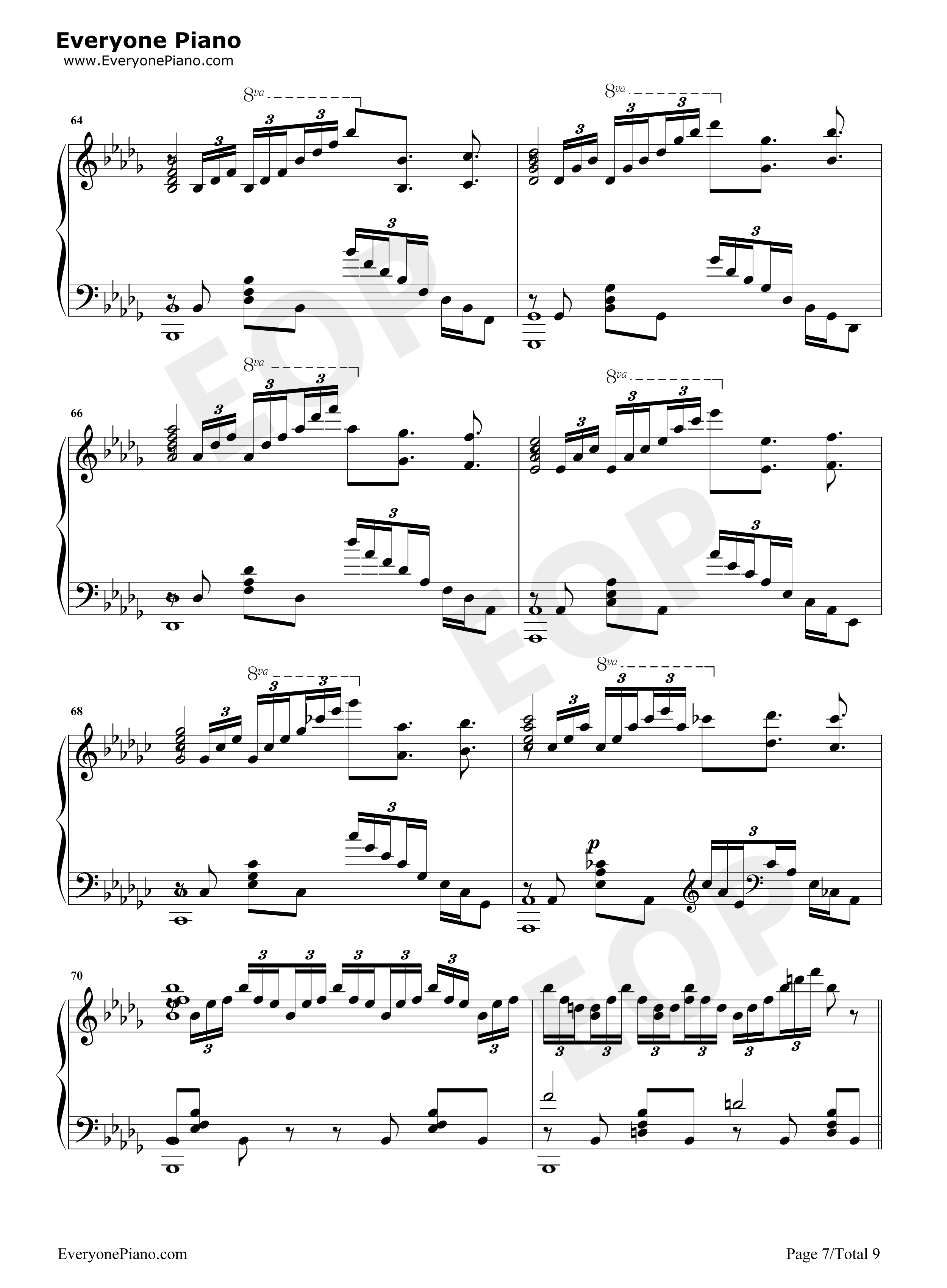 Swordland钢琴谱_梶浦由记